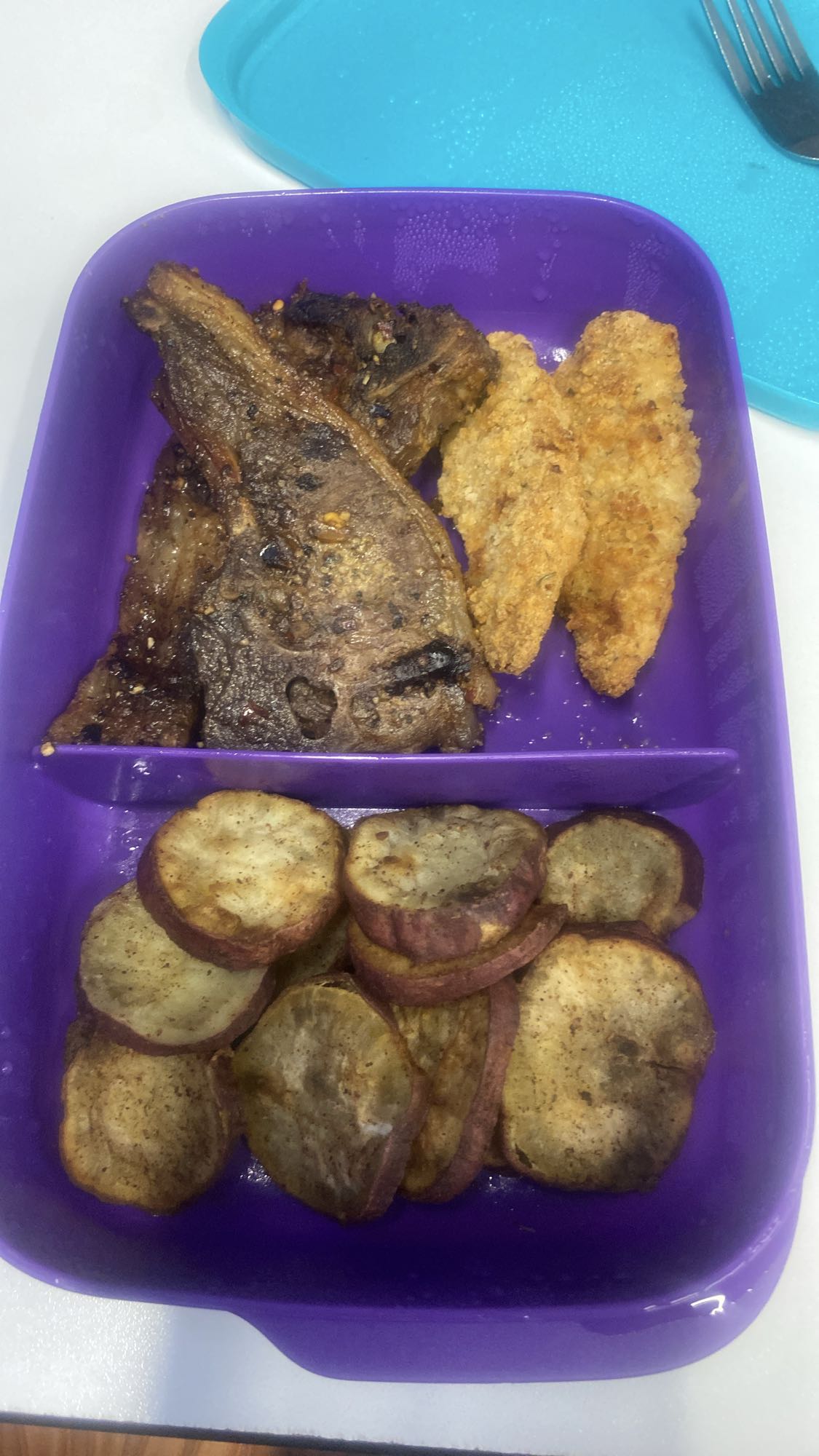 Lamb, chicken & sweet potato