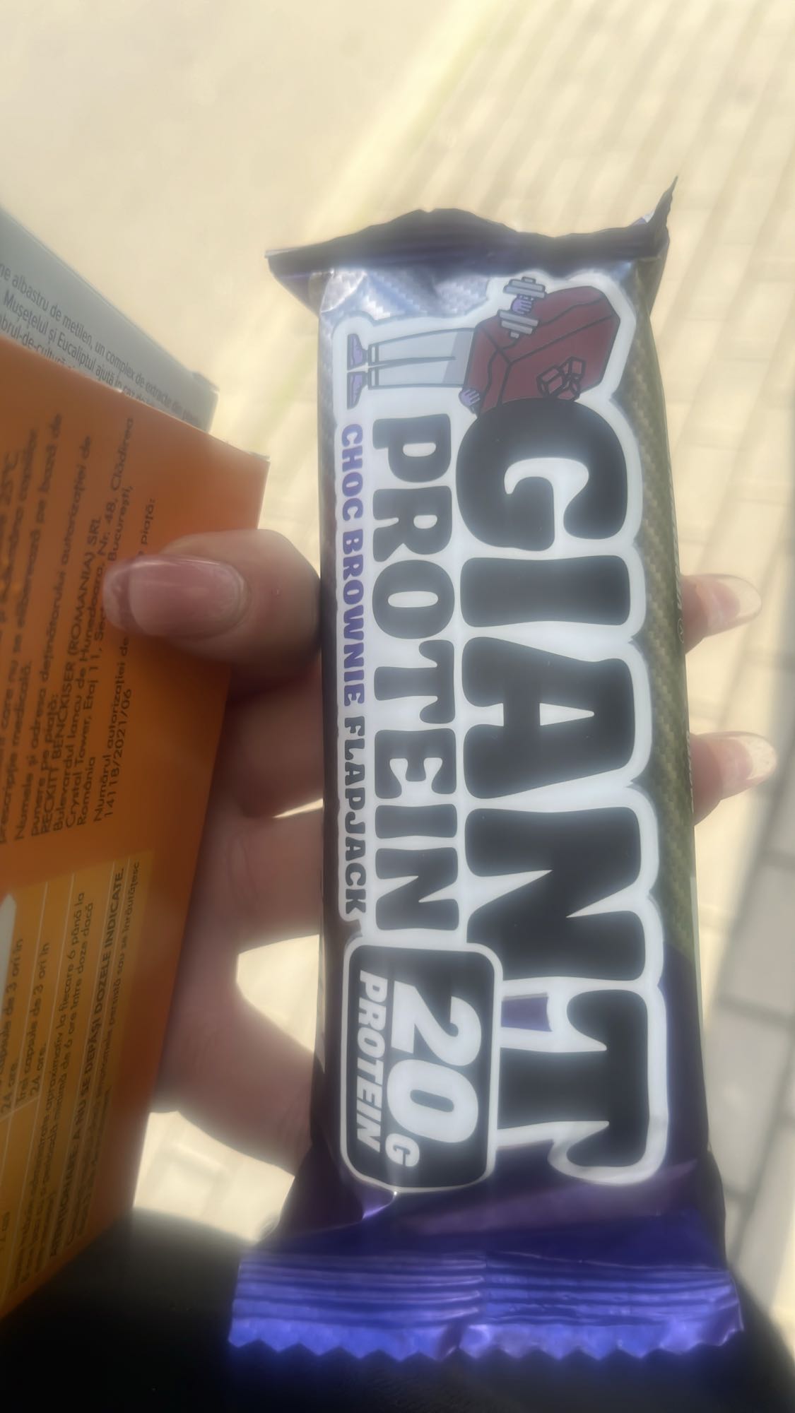 Baton proteic brownie