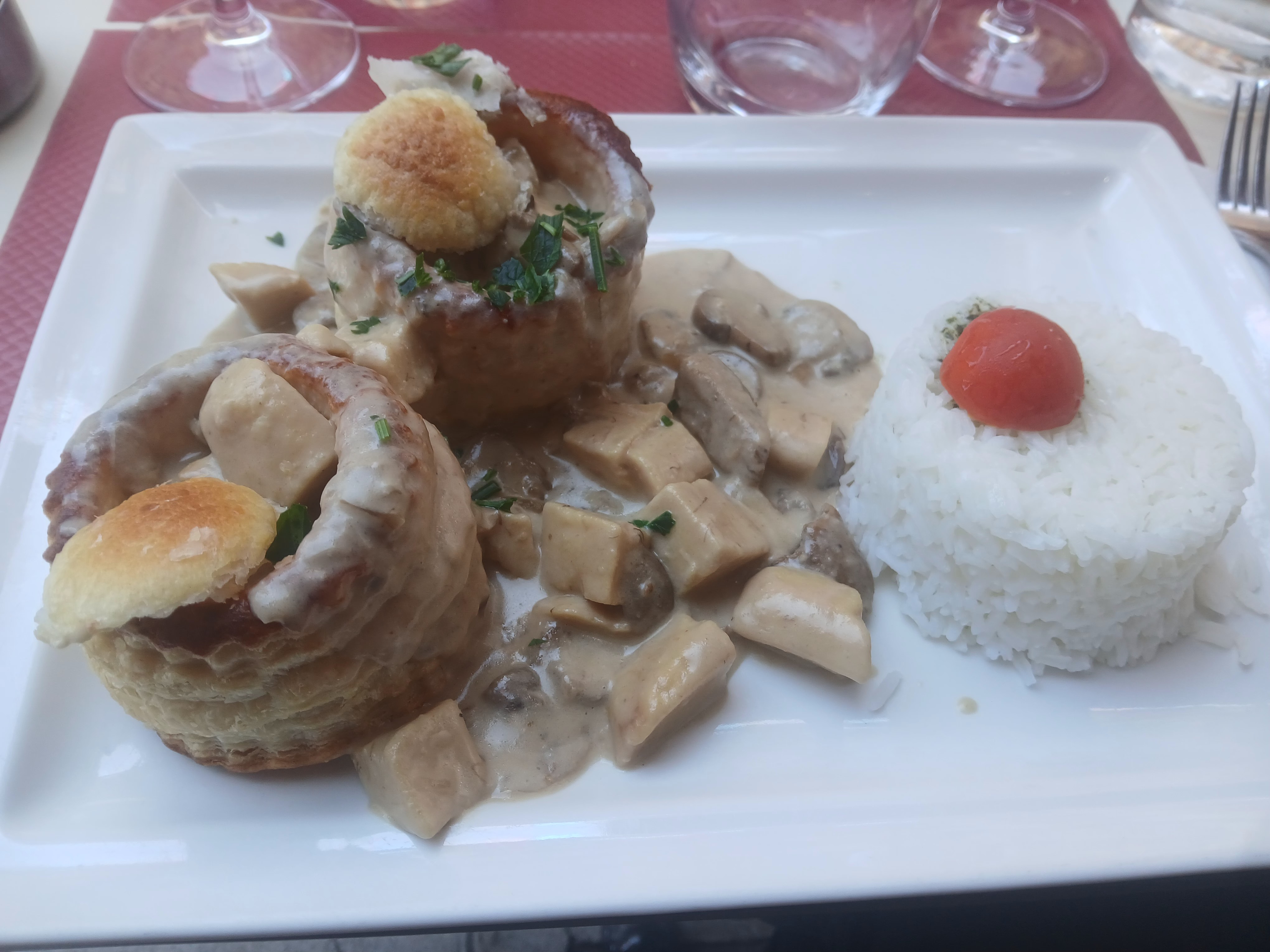 Vol-au-vent au poulet