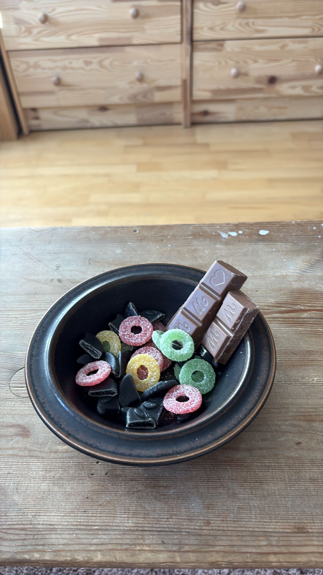 Godisskål med choklad