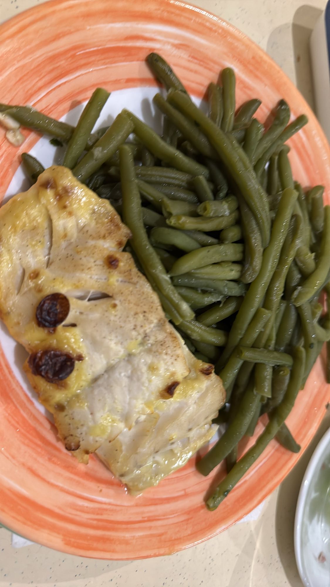 Cabillaud et haricots verts