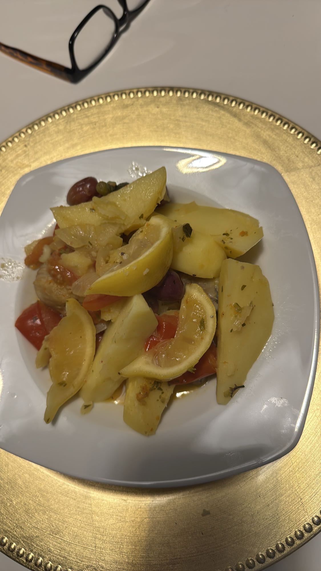 Groentenschotel met citroen