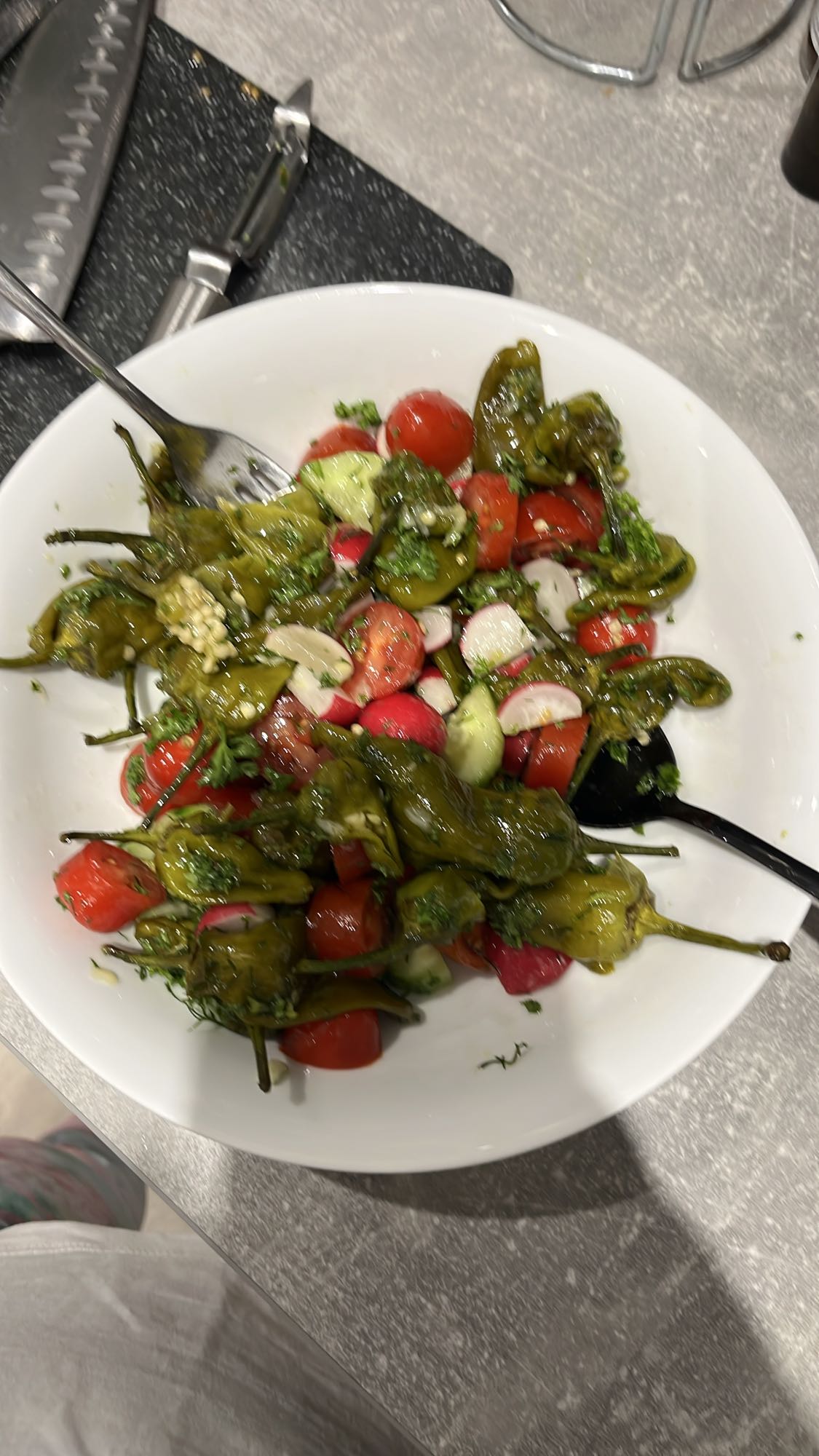 Grilled Pepper Salad