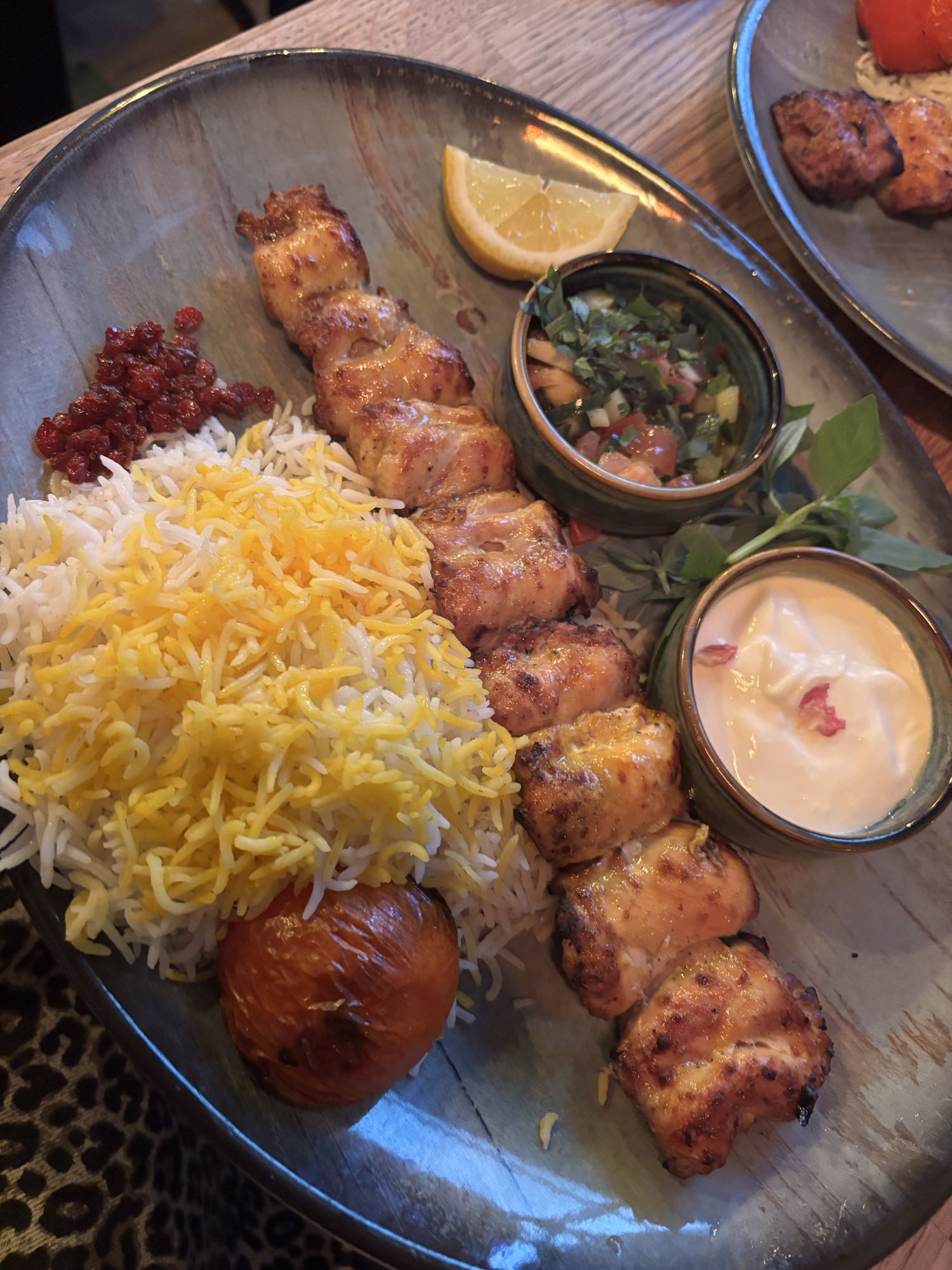 Kycklingspett med ris