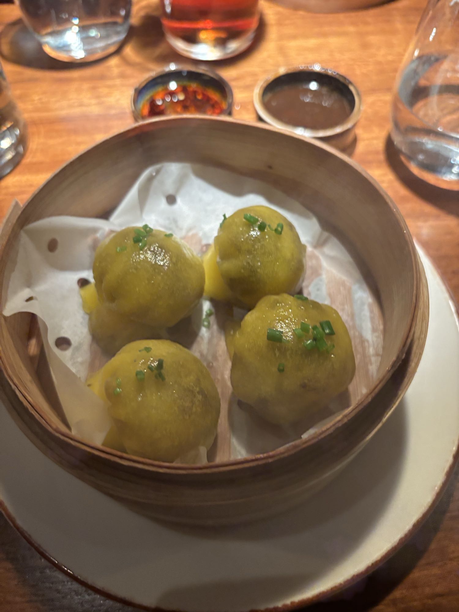 Ångade dumplings