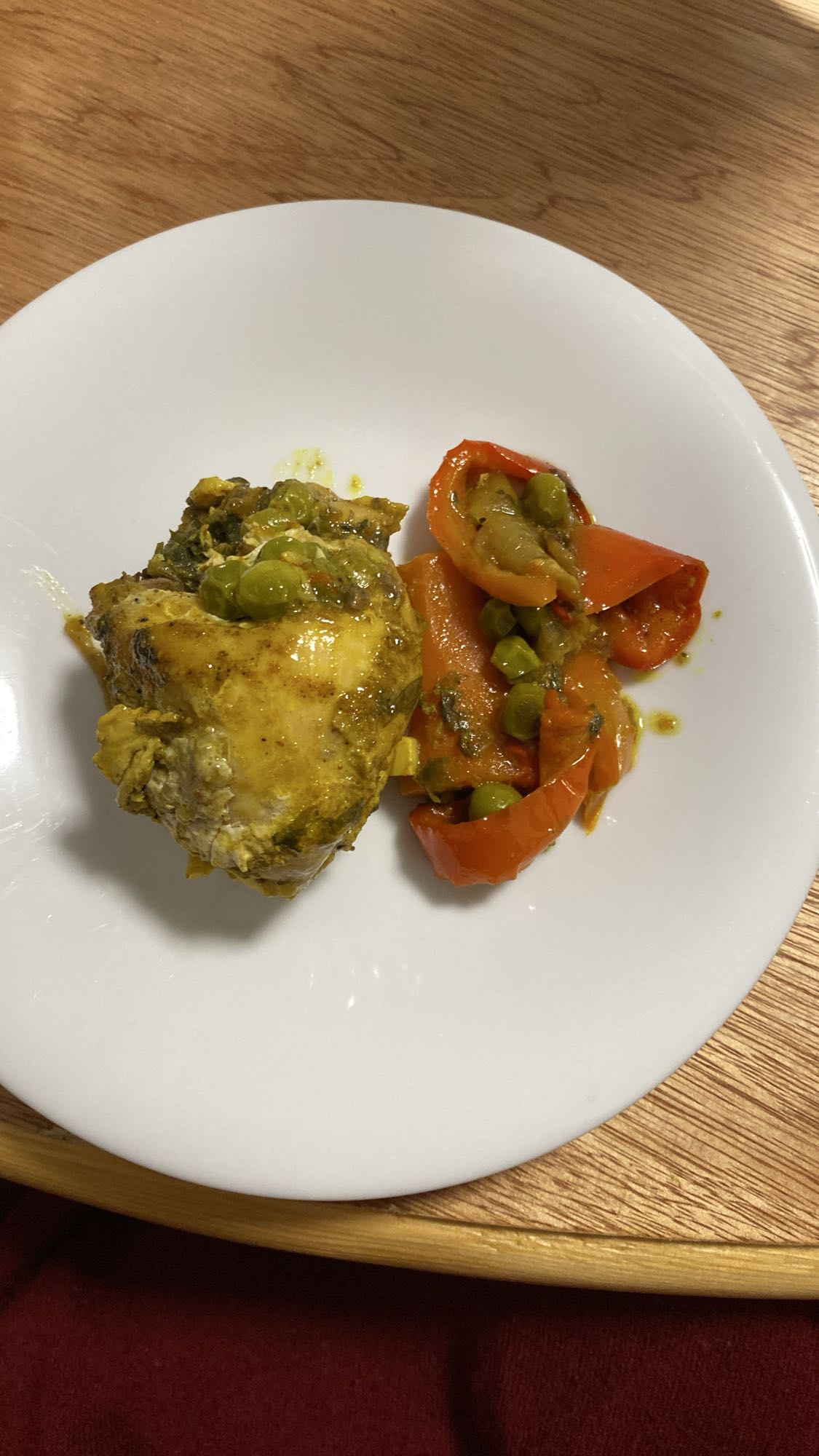 Pollo con verduras