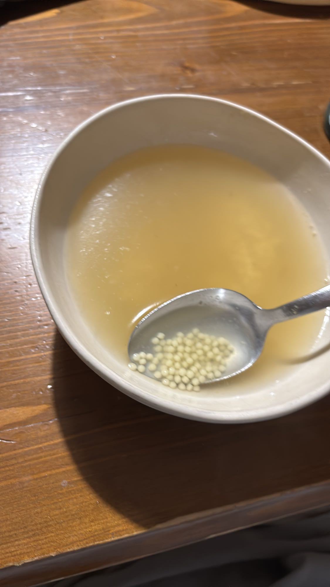 Sopa de fideos pequeños