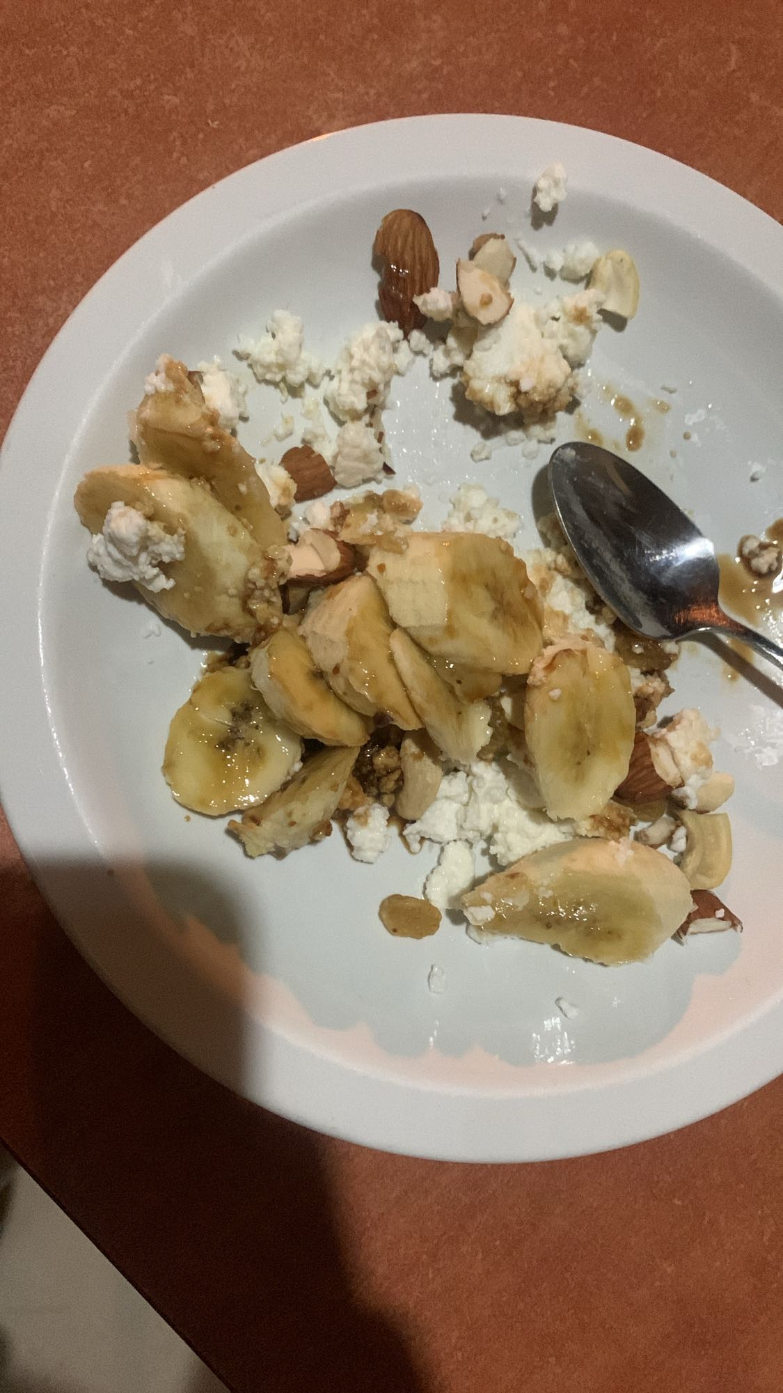 Banana cottage cheese nuts