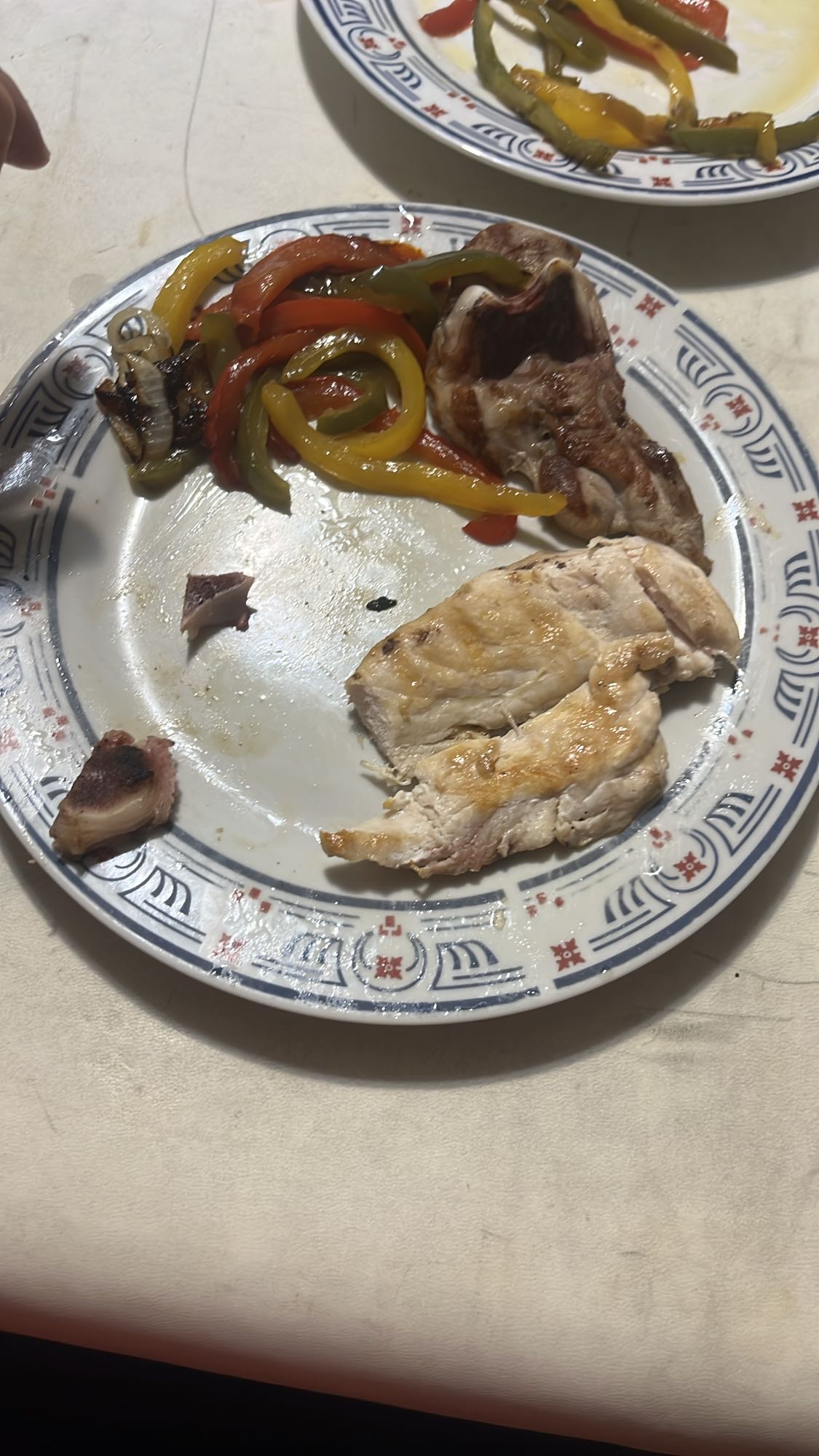 Pollo y verduras asadas