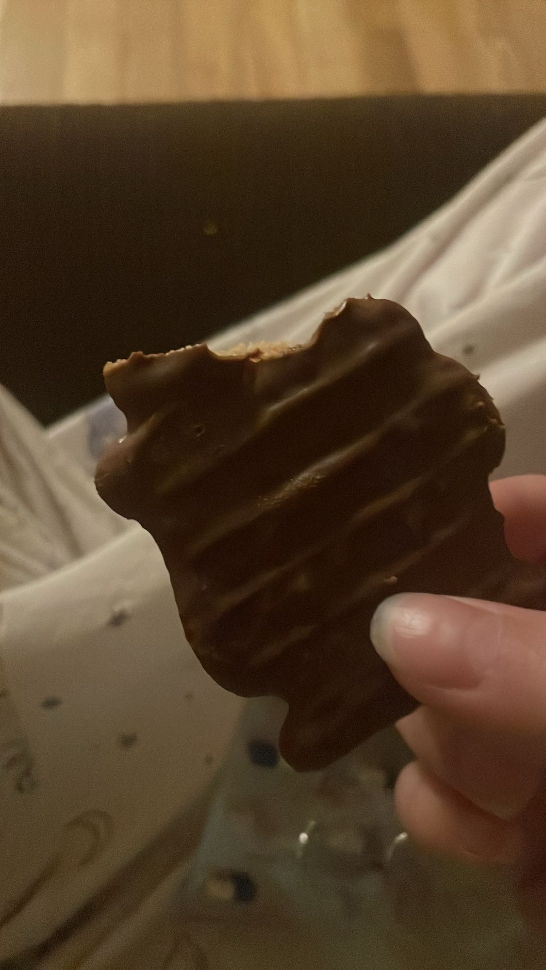 galleta cubierta de chocolate