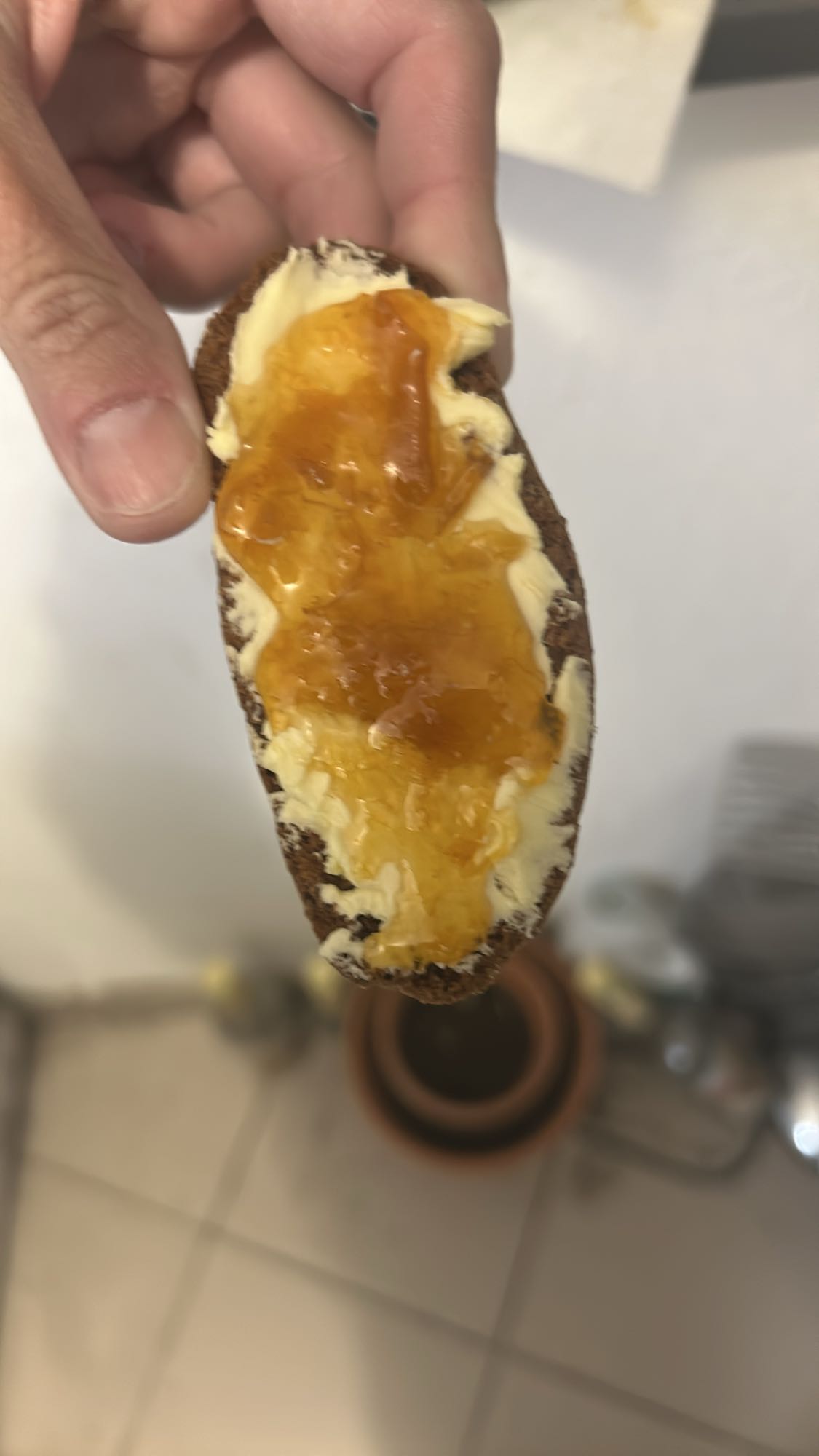 Tartine confiture beurre