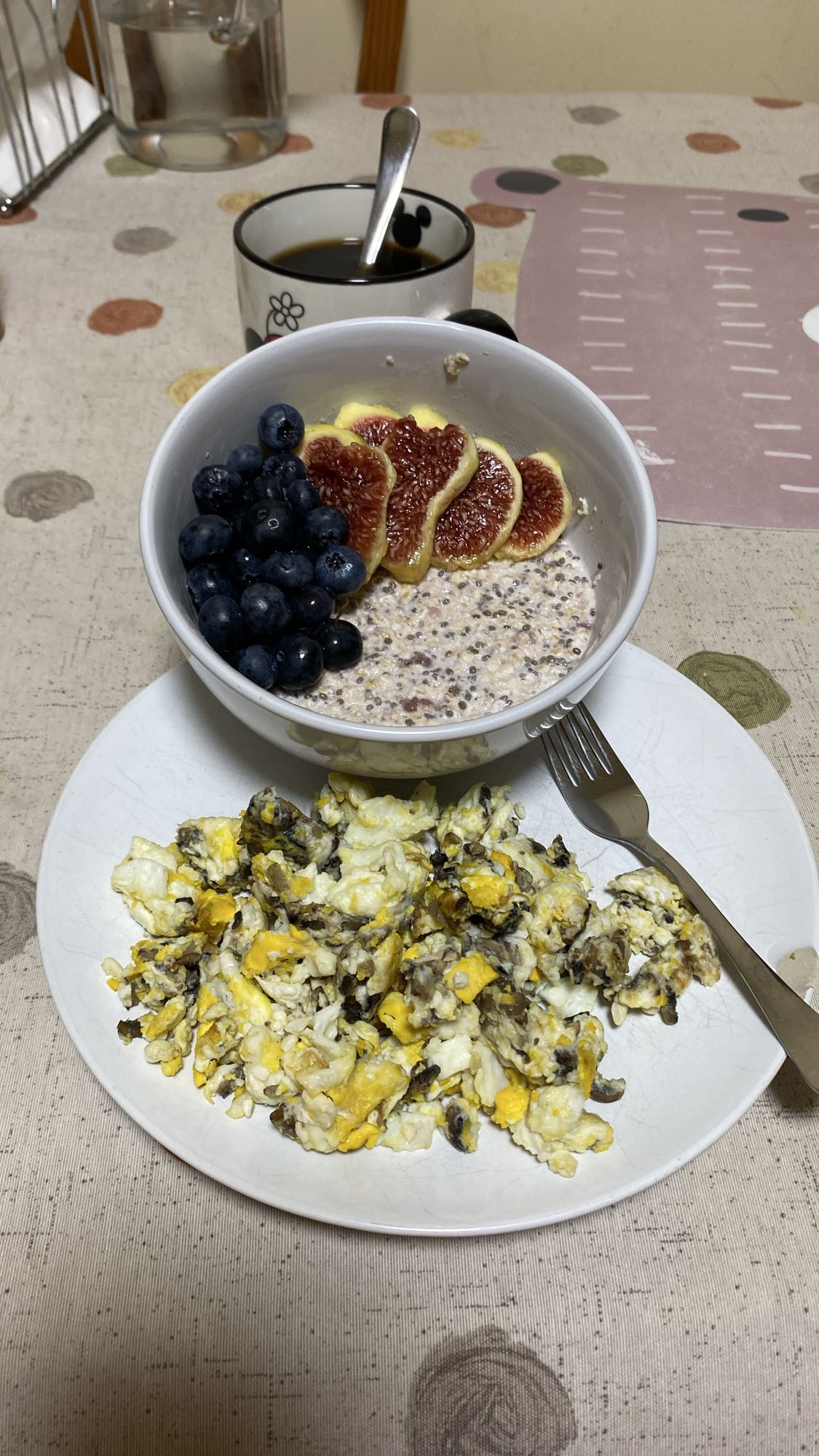 Desayuno saludable mixto