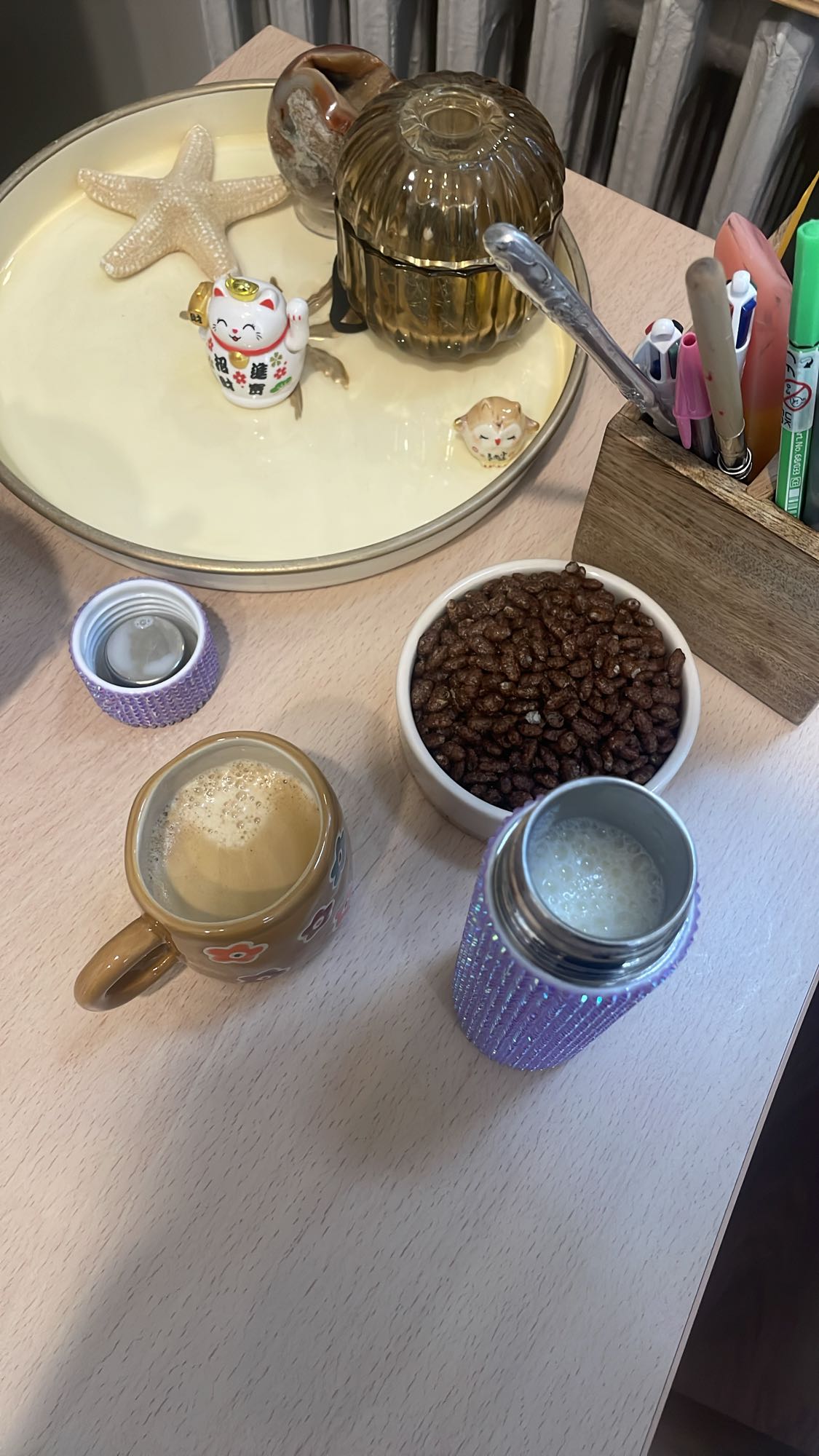 céréales et café au lait