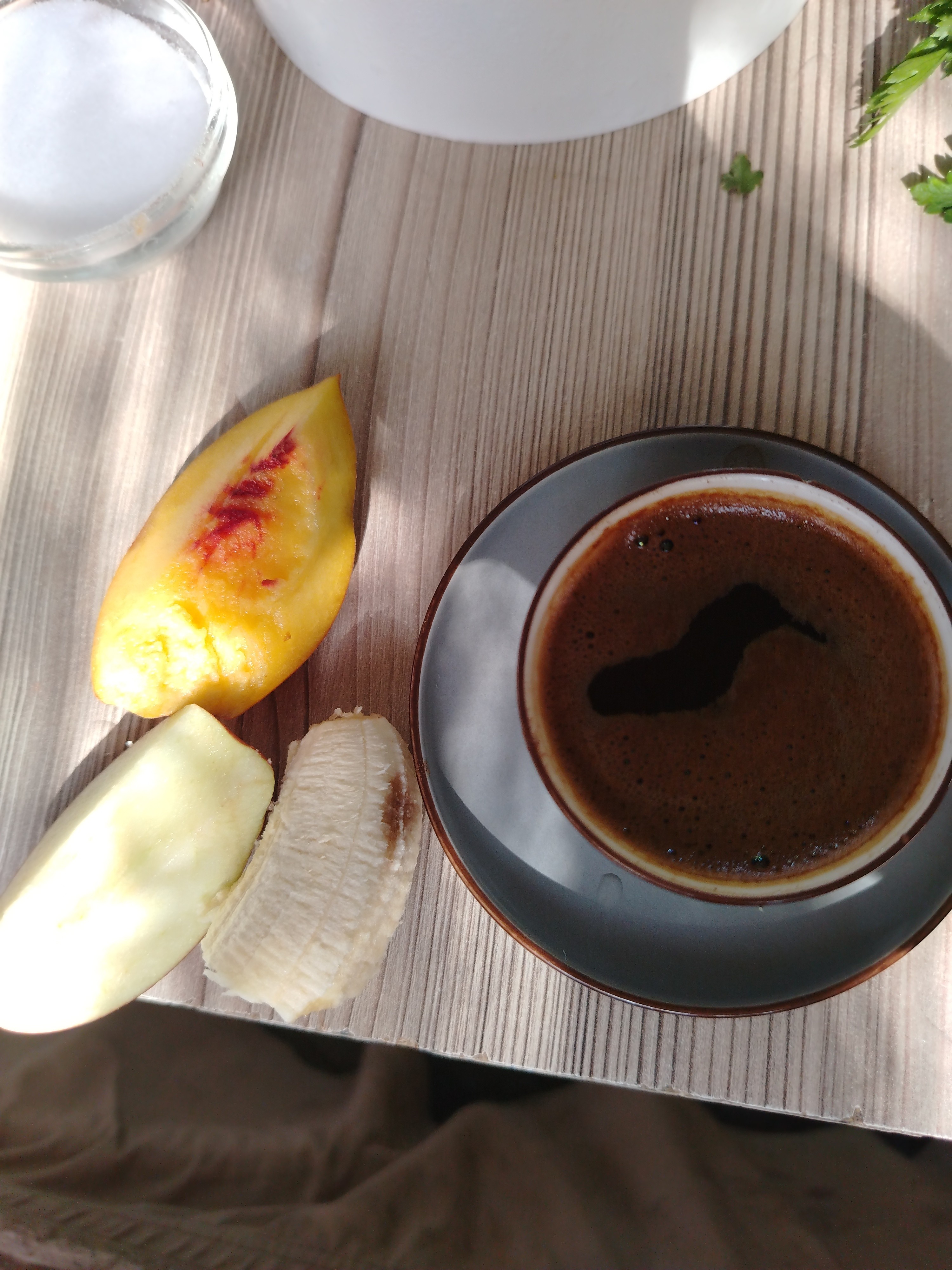 Fruit and Coffee Snack