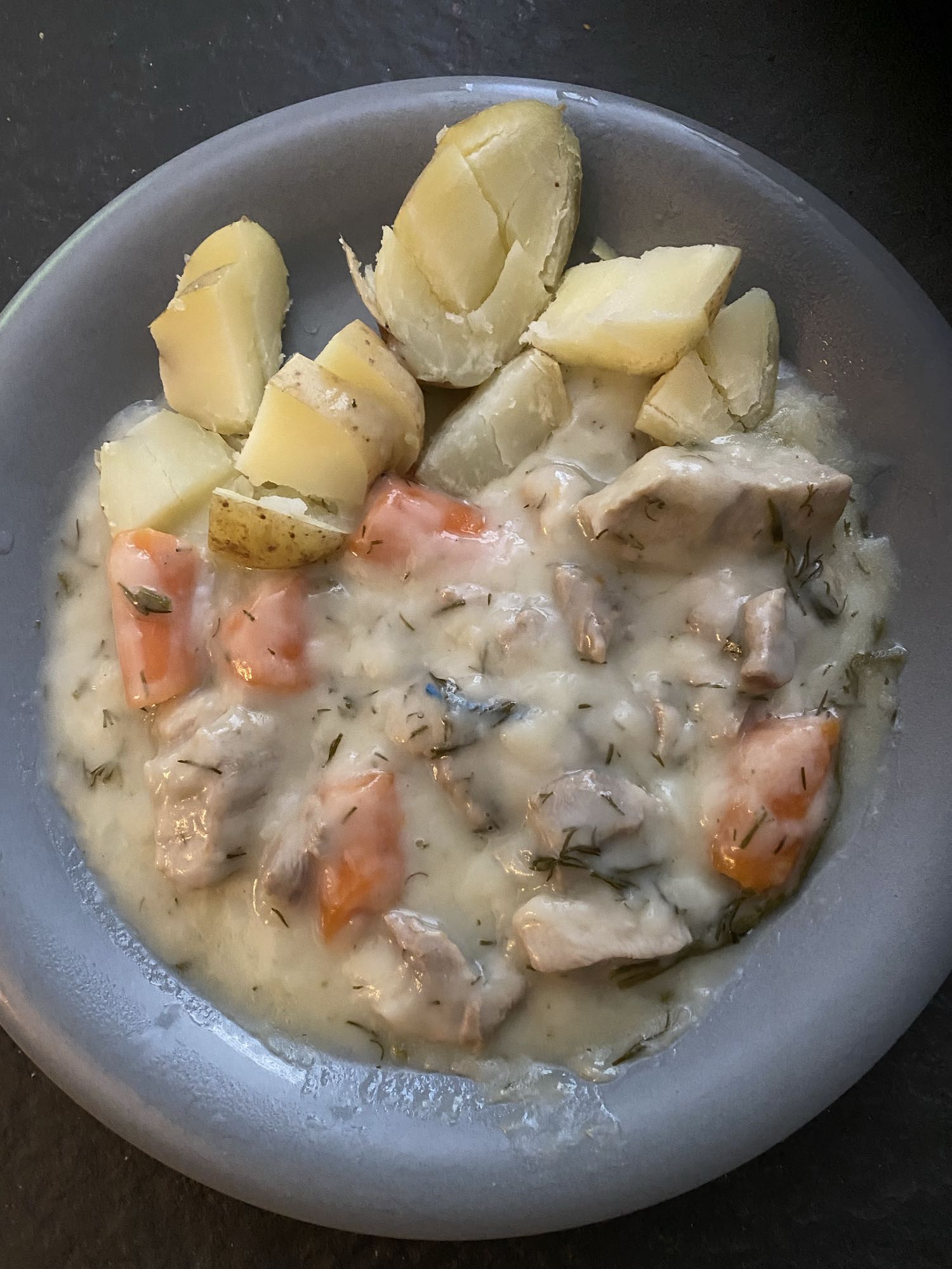 Kycklinggryta med potatis