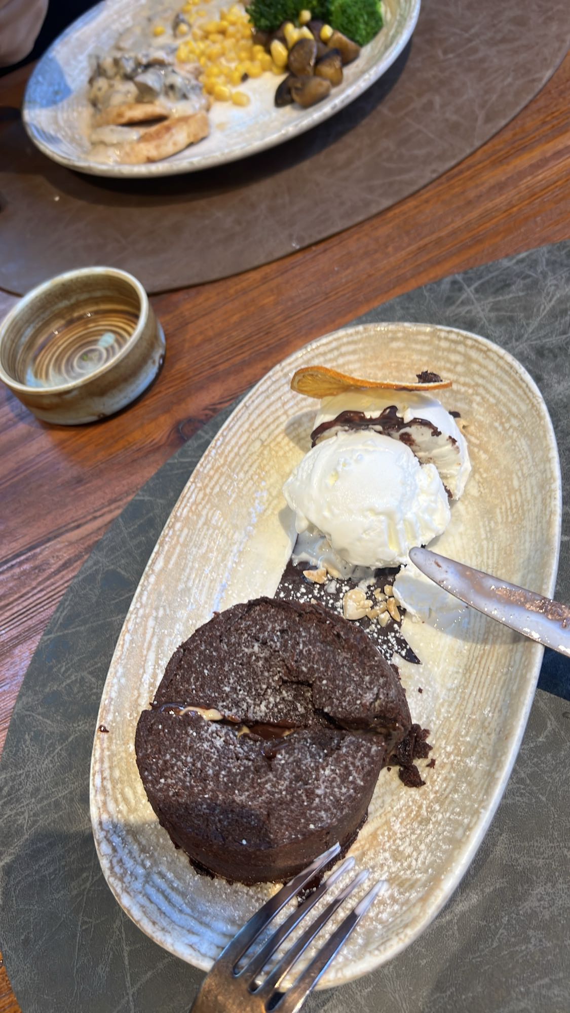Chocolate Lava Cake & Ice Cream