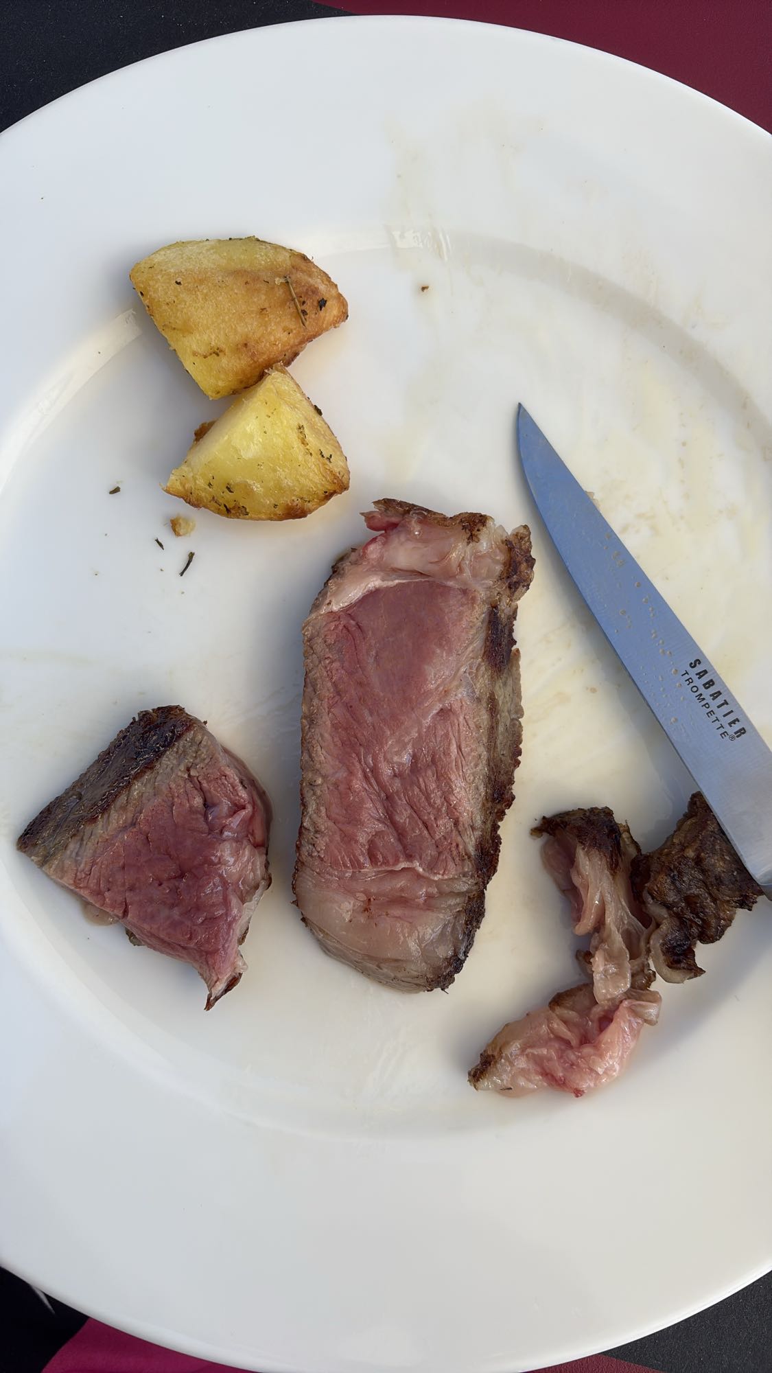 Steak with roasted potatoes