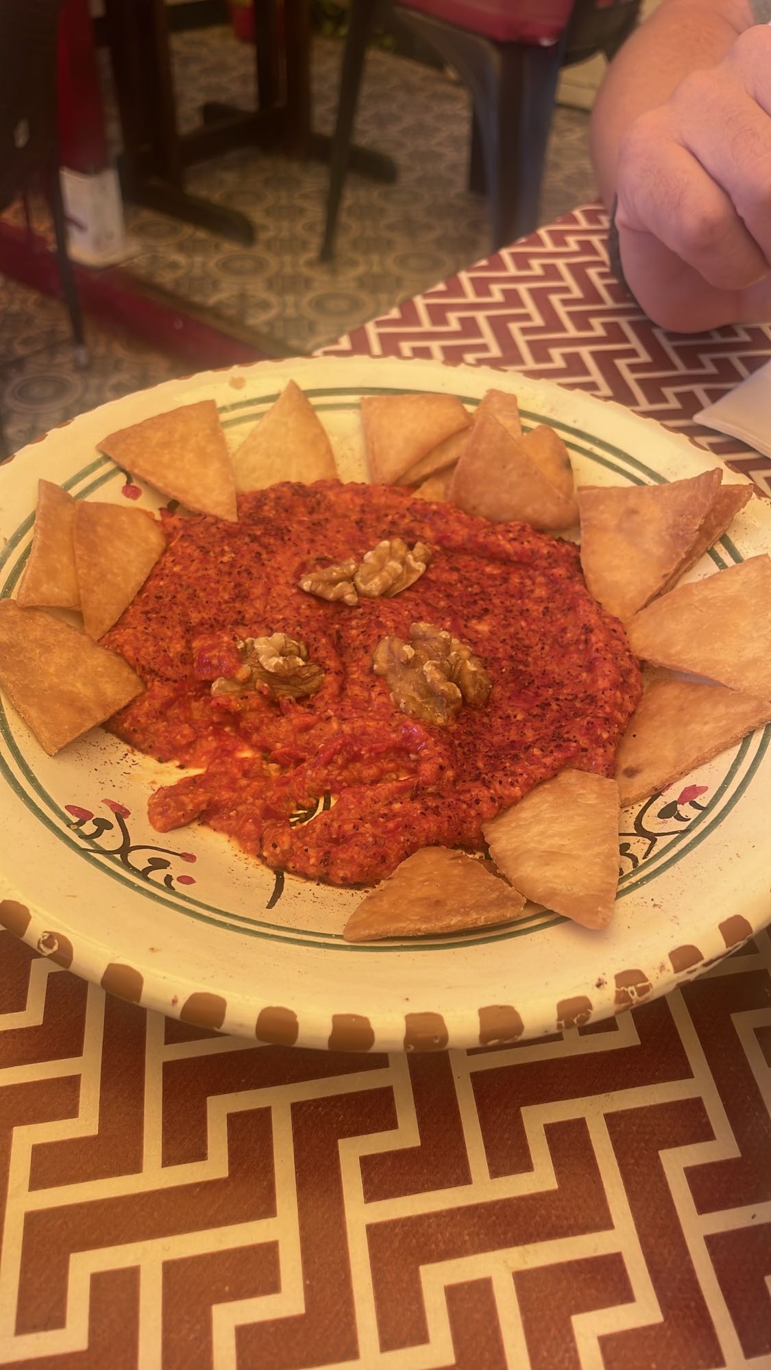 Dip de pimiento y nuez