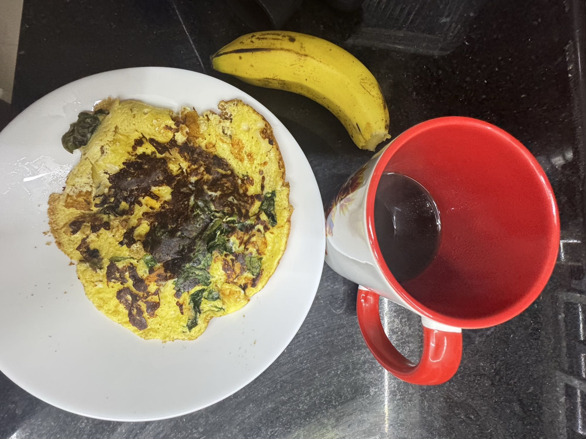 Tortilla con plátano