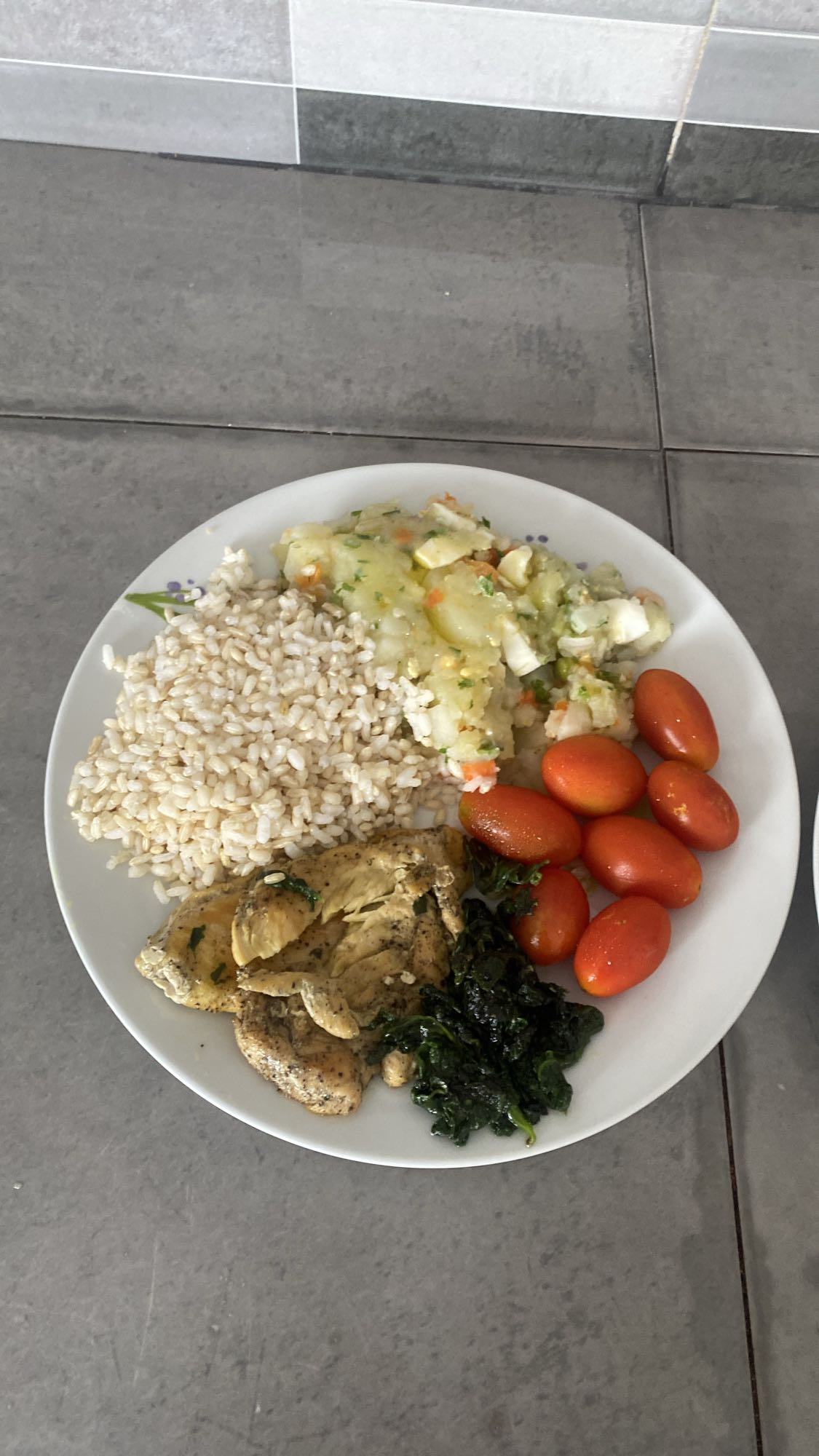 Plato saludable variado