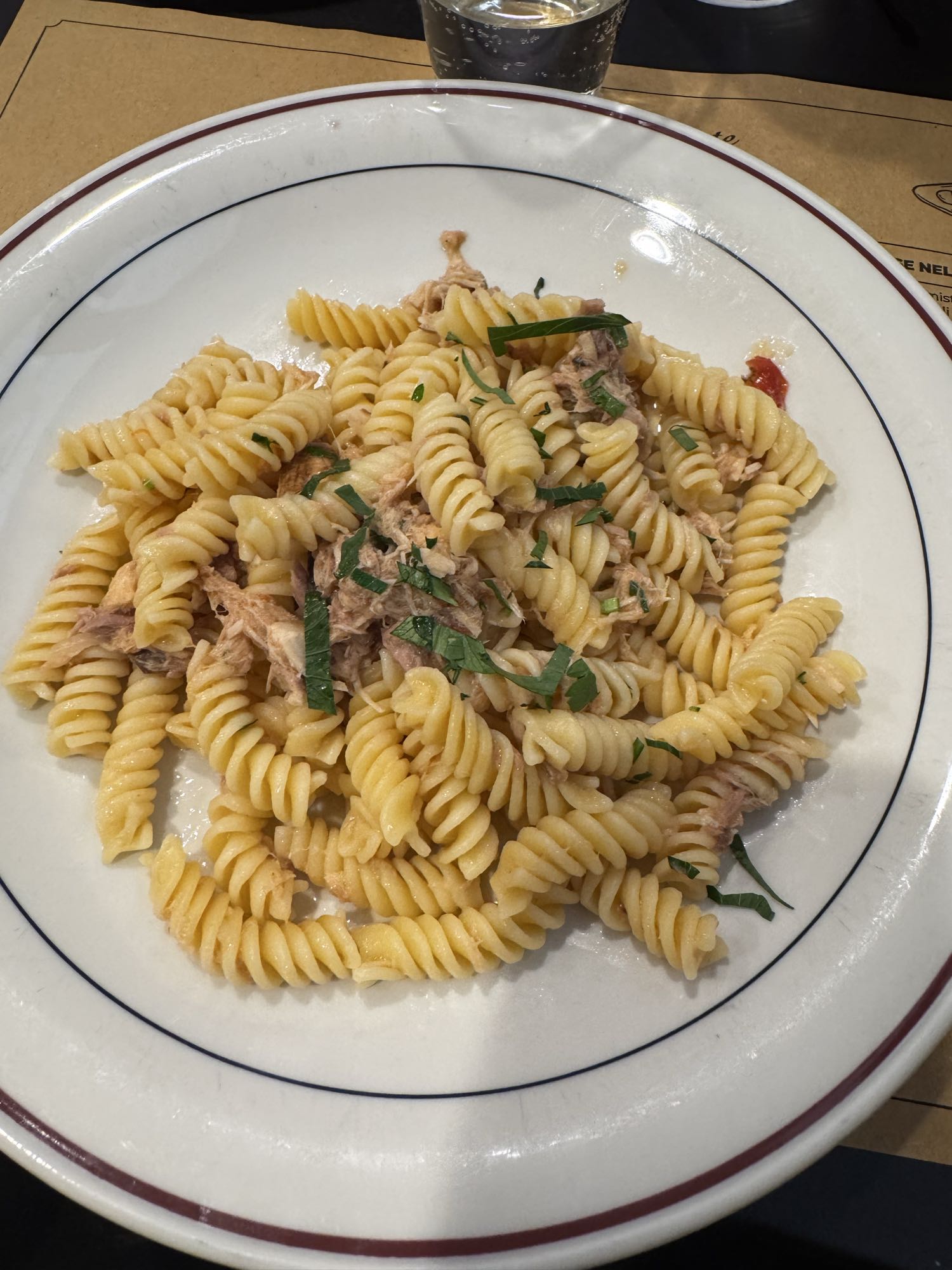 Fusilli con tonno