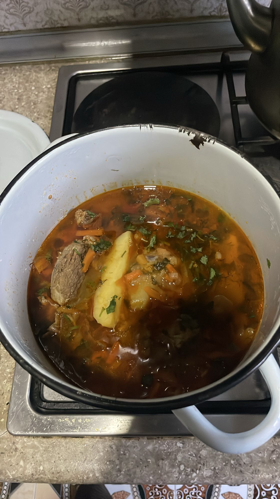 Ətli tərəvəz şorbası