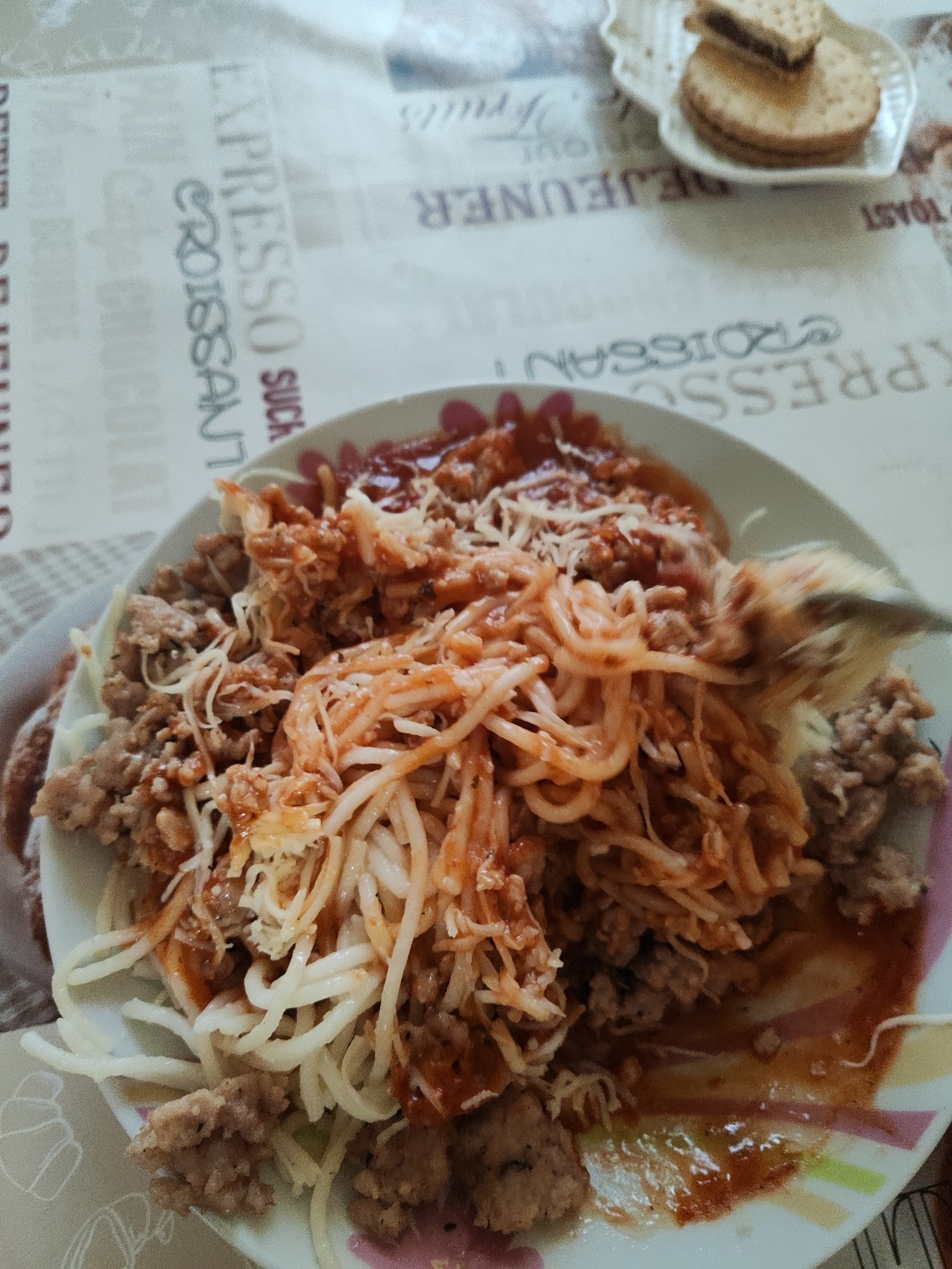 Spaghetti with meat sauce