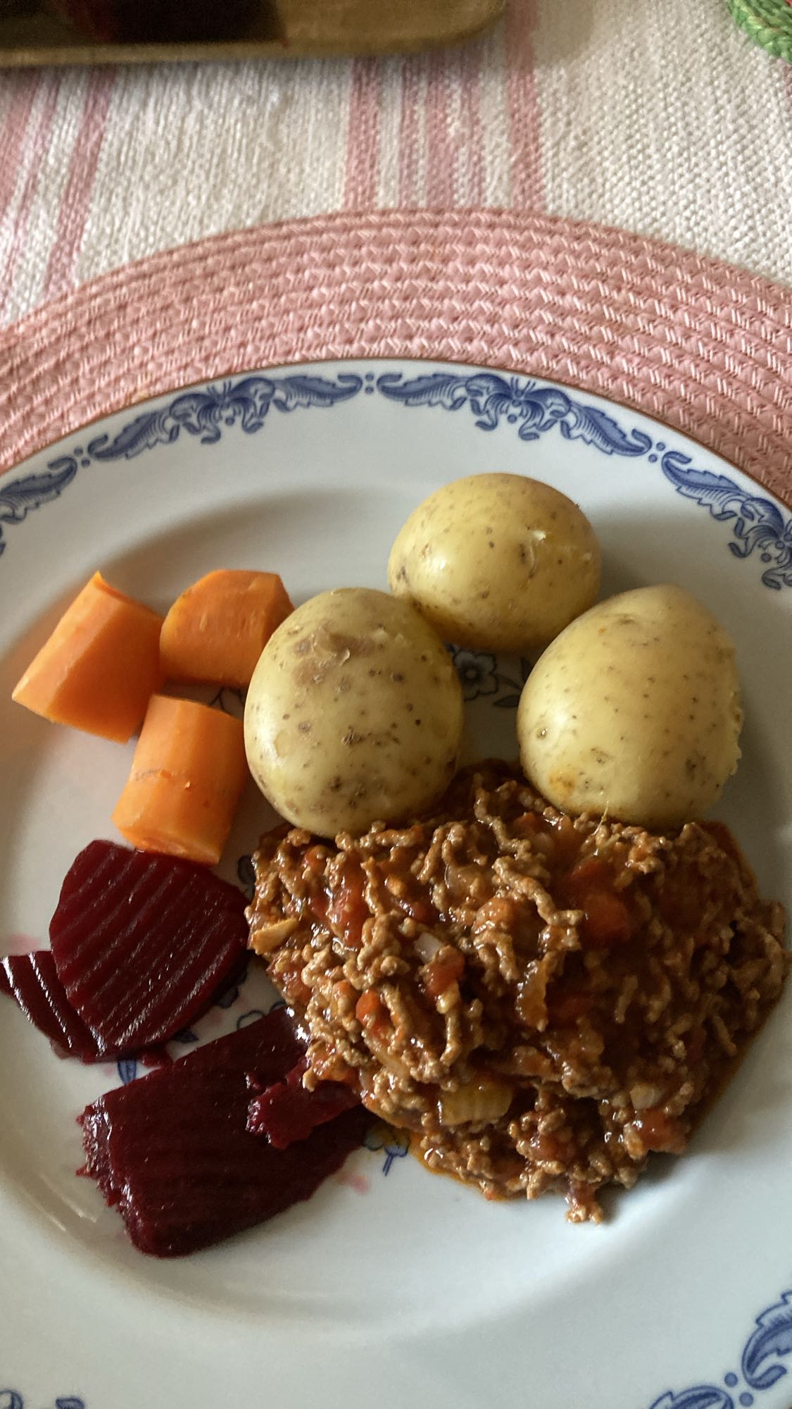 Köttfärs med potatis