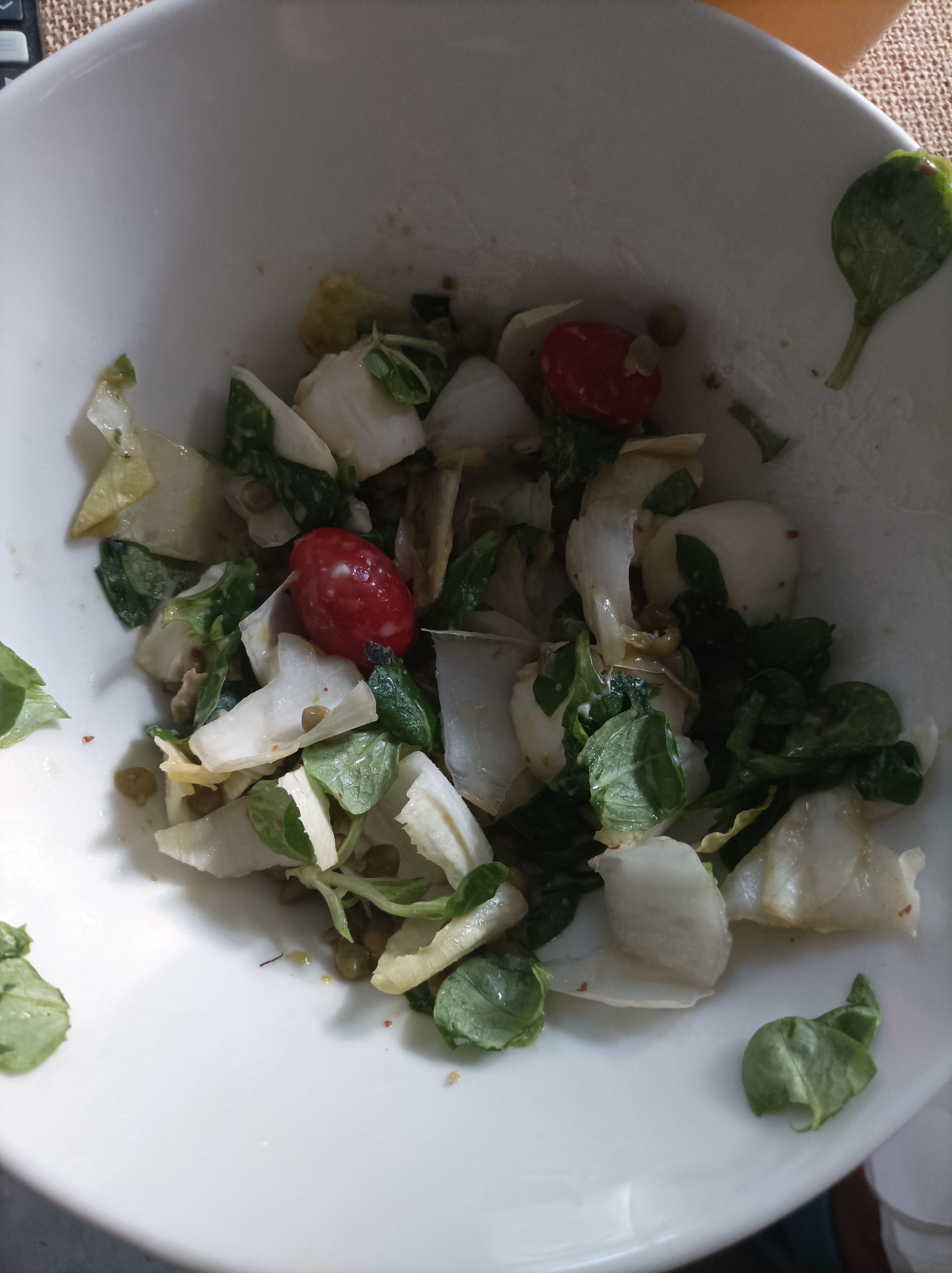 salade de légumes verts