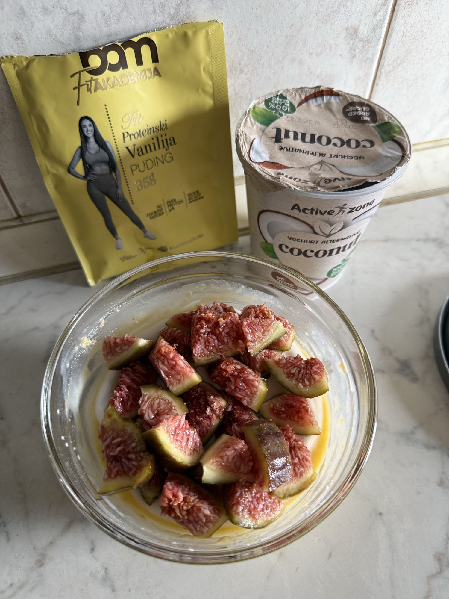 Vanilla Pudding with Figs
