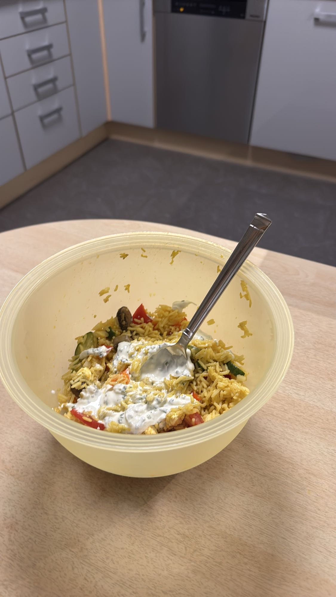 Reis mit Gemüse & Joghurt