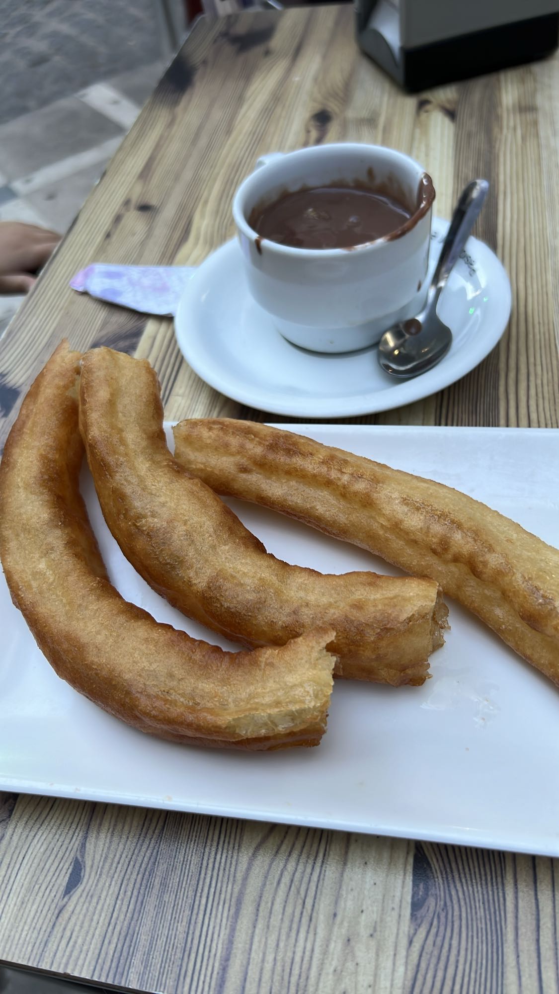 Churros con chocolate
