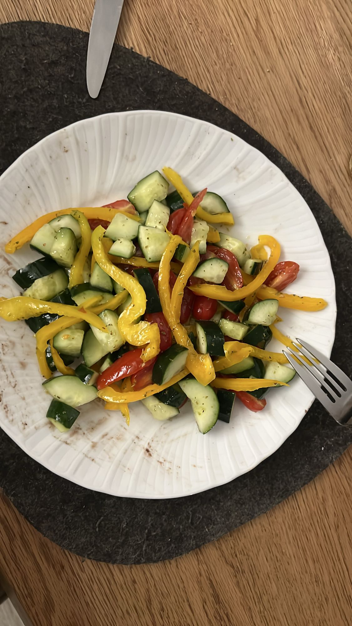 Cucumber Pepper Salad