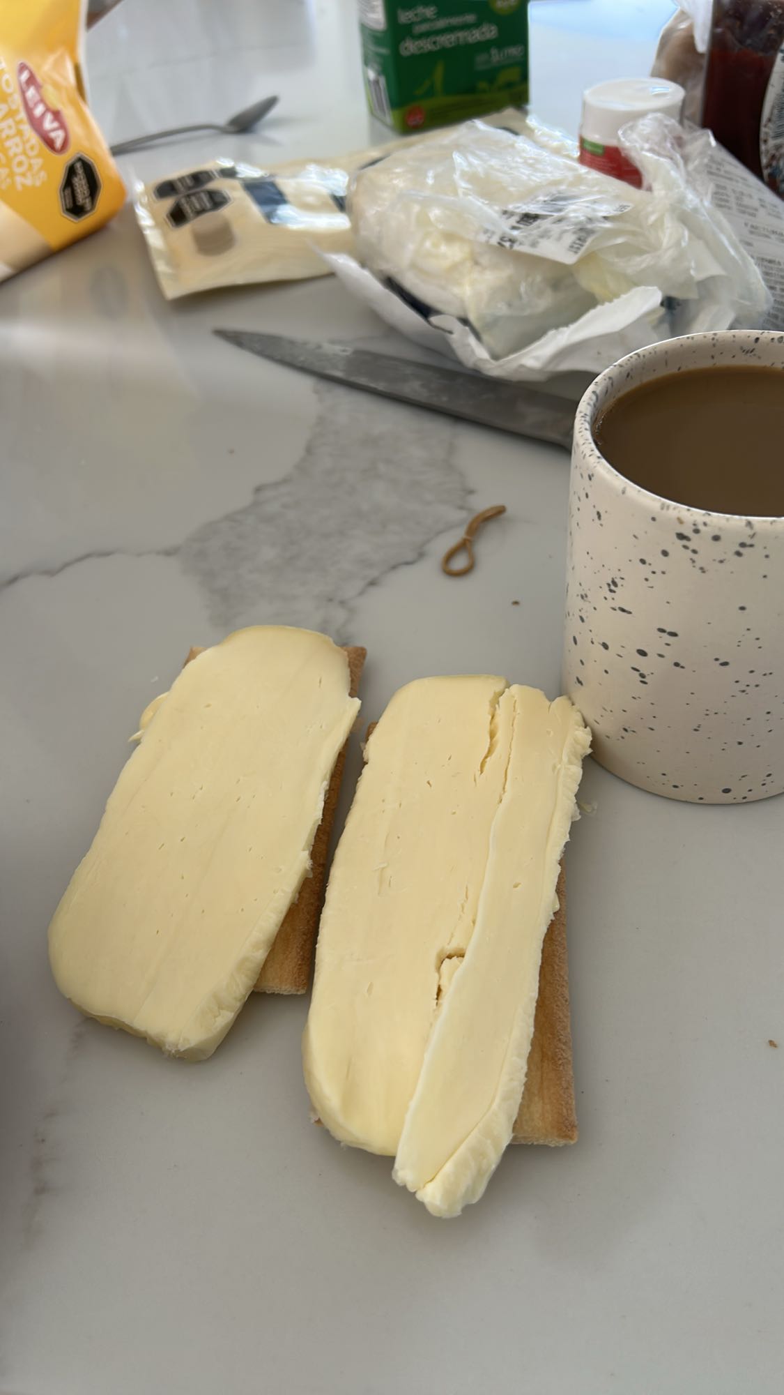 tostadas con queso