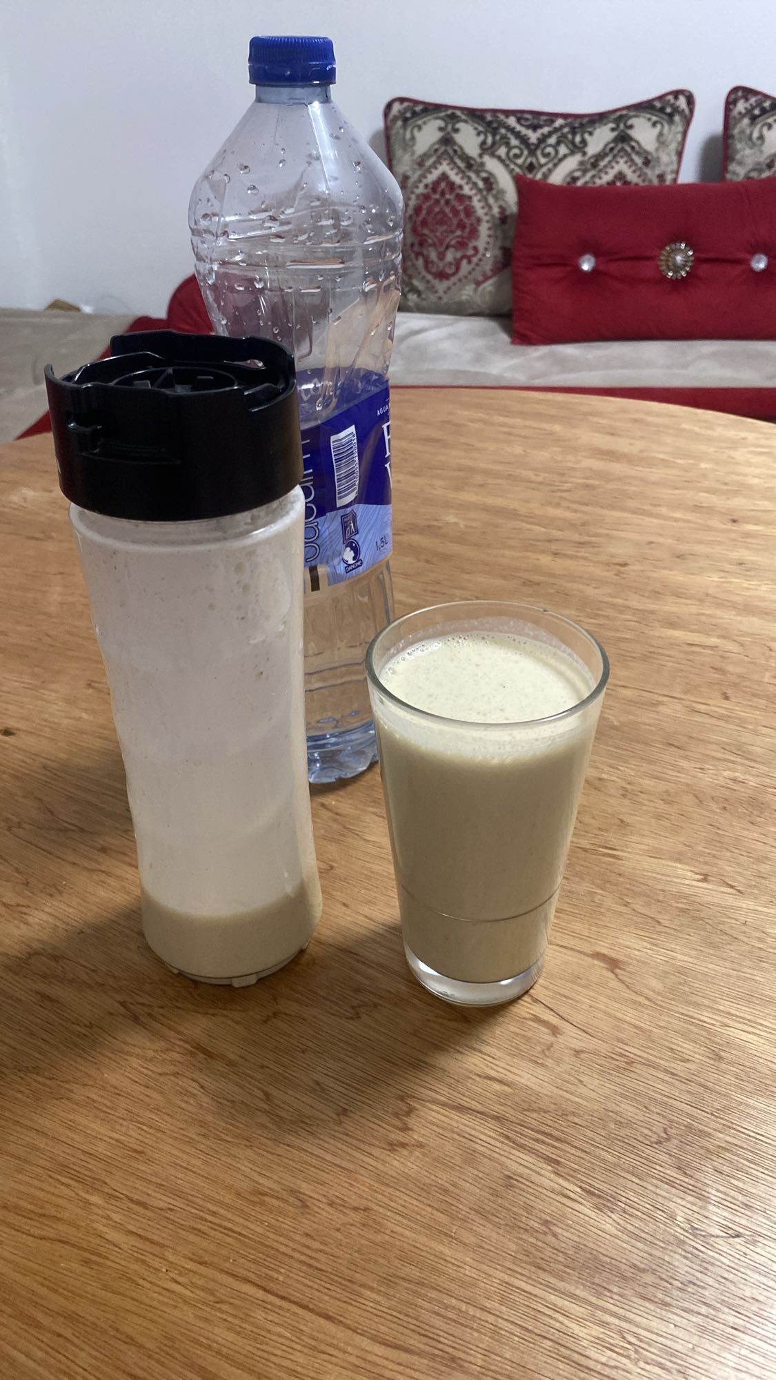 batido de plátano y avena