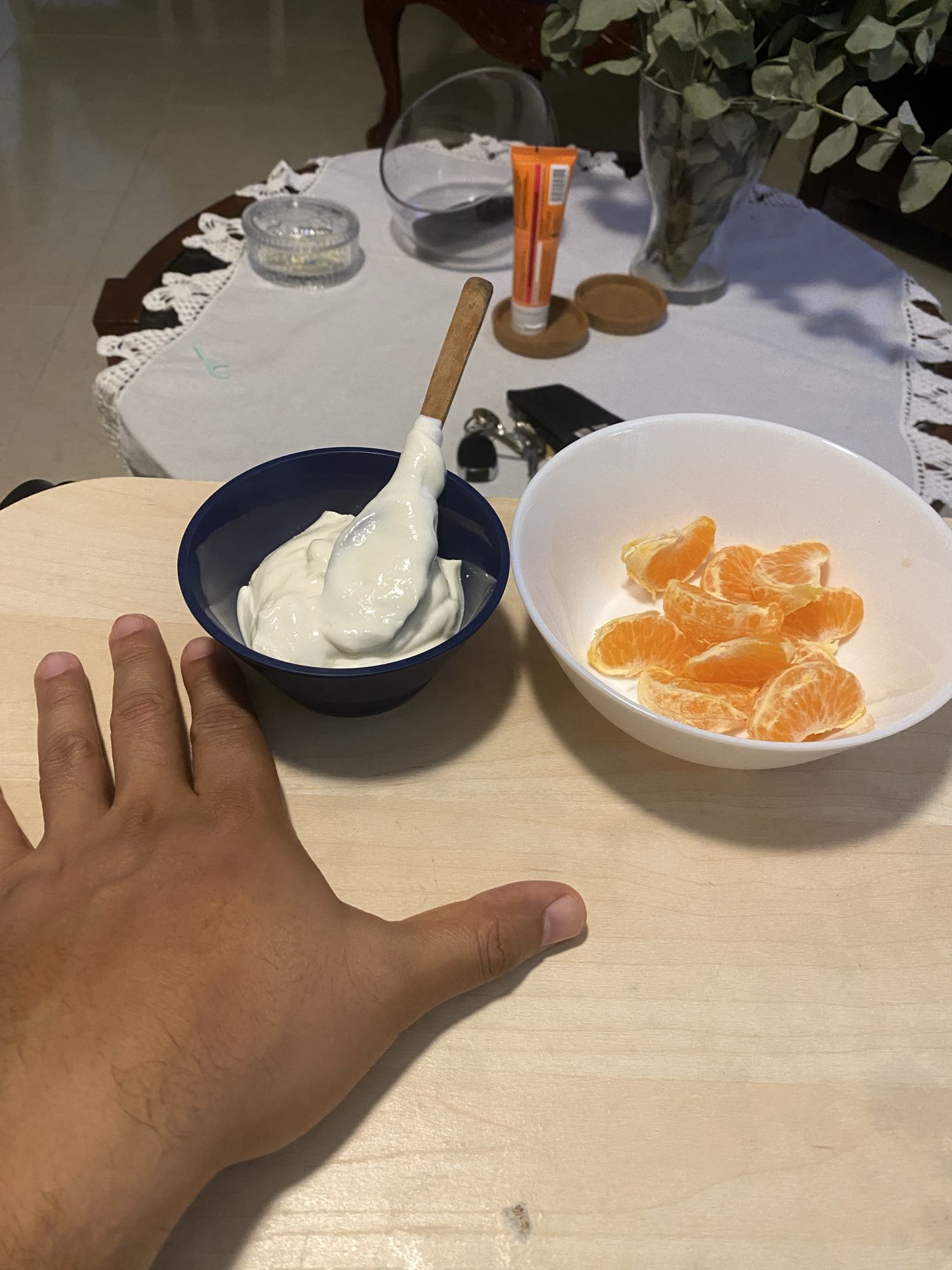 Yogur griego sin azúcar añadido con mandarina