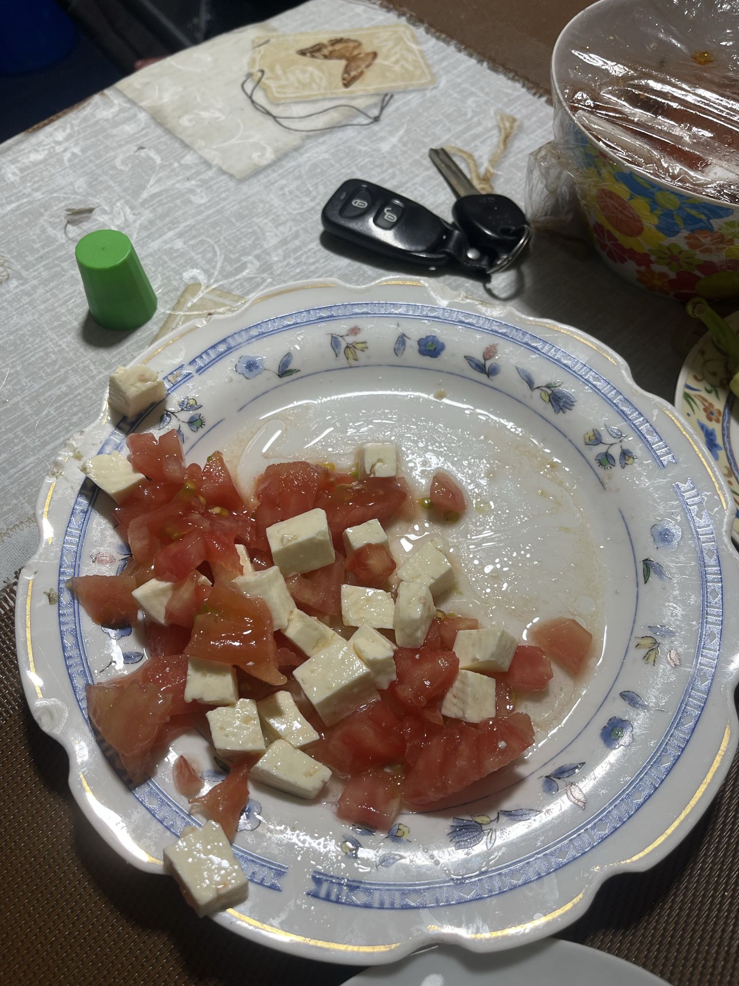Ensalada de tomate y queso
