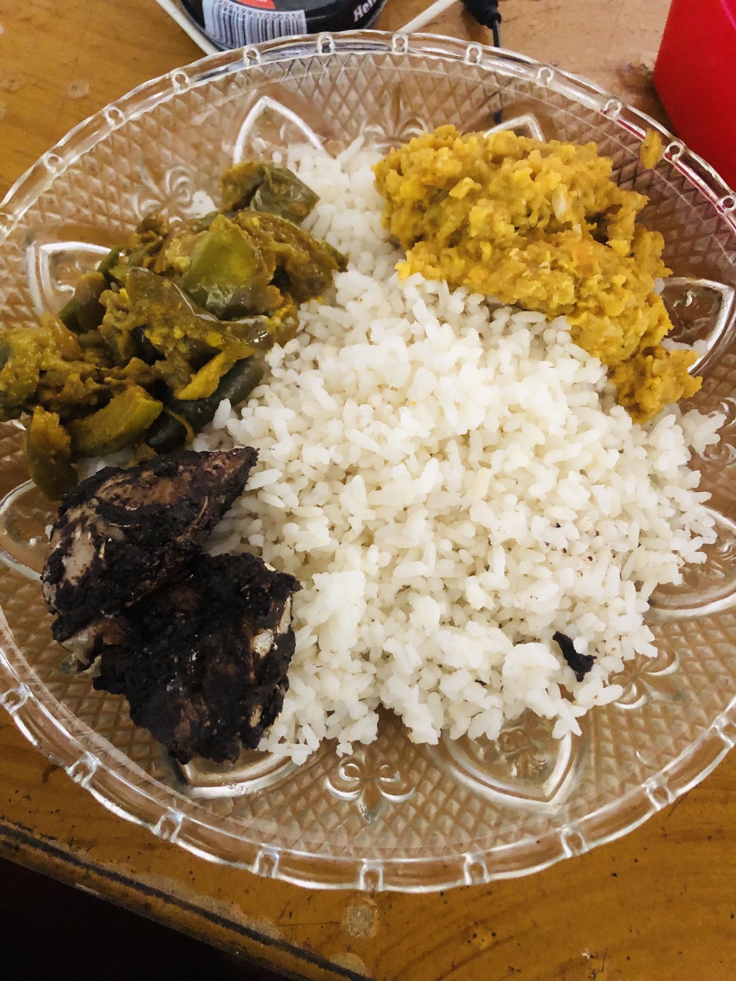 Rice with chicken and veggies