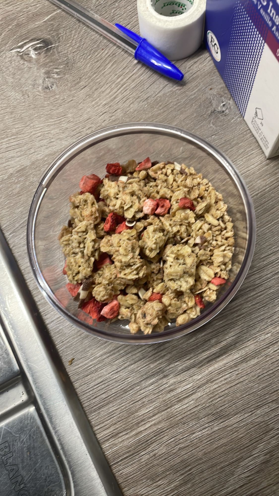 Muesli met gedroogd fruit