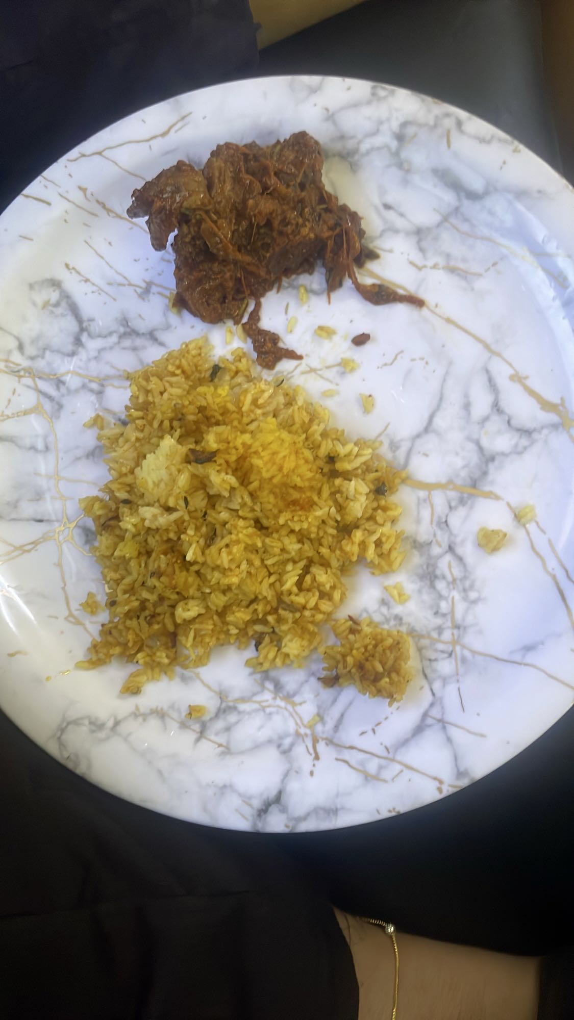 Rice with shredded beef