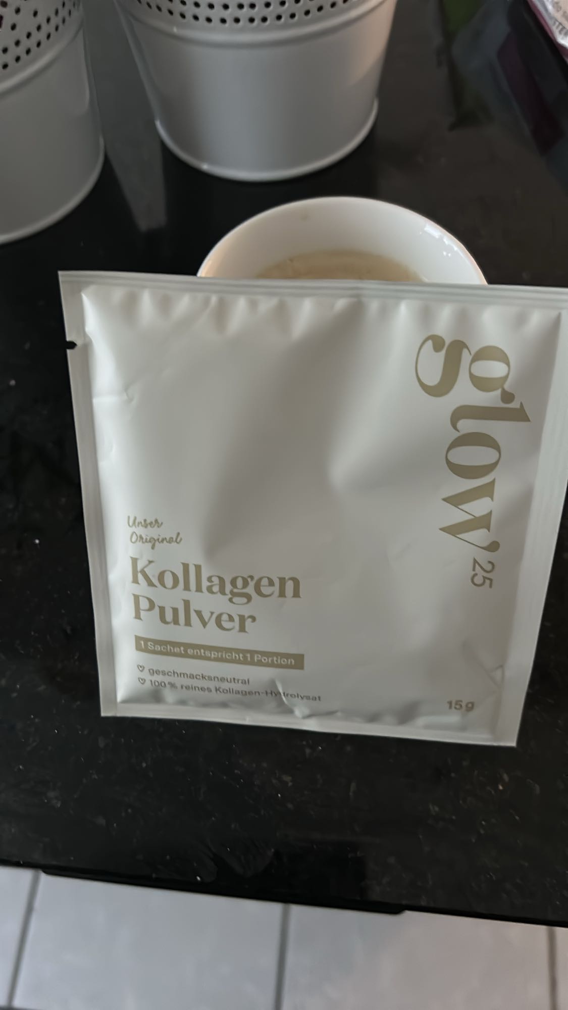 Kollagen Pulver Getränk