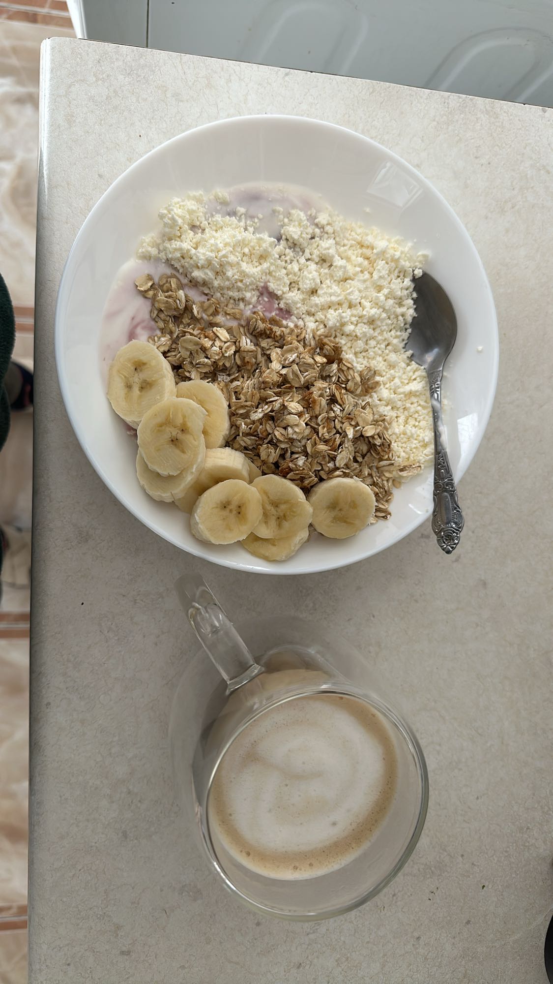 Cottage Cheese Banana Granola