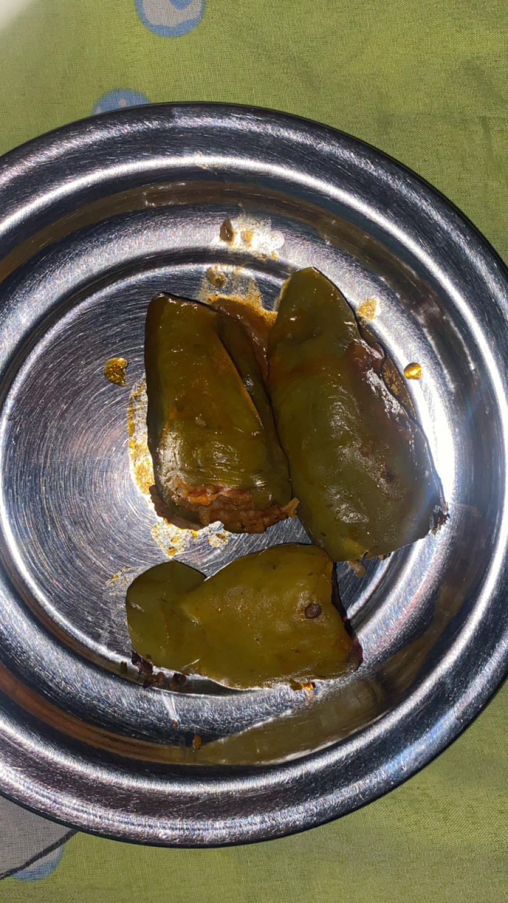 Stuffed green peppers