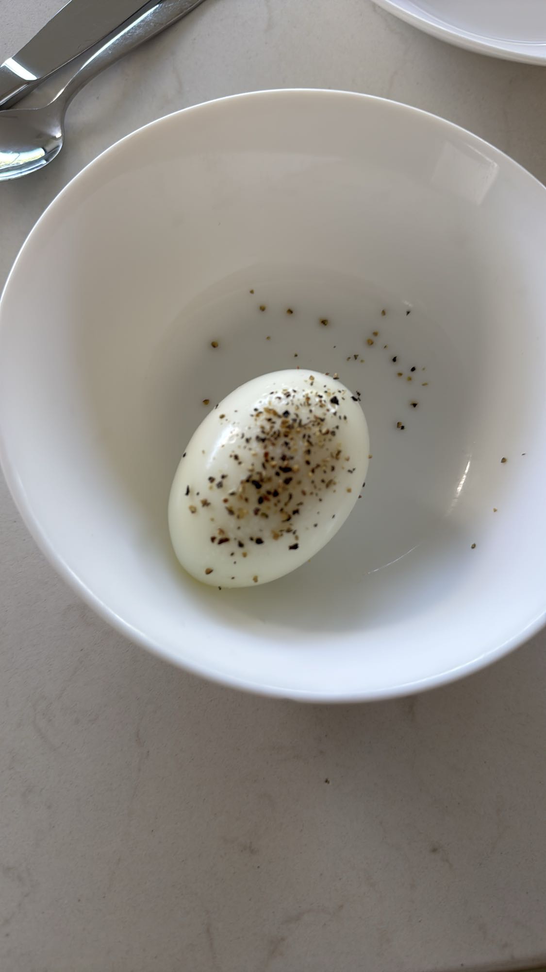 Boiled Egg with Pepper