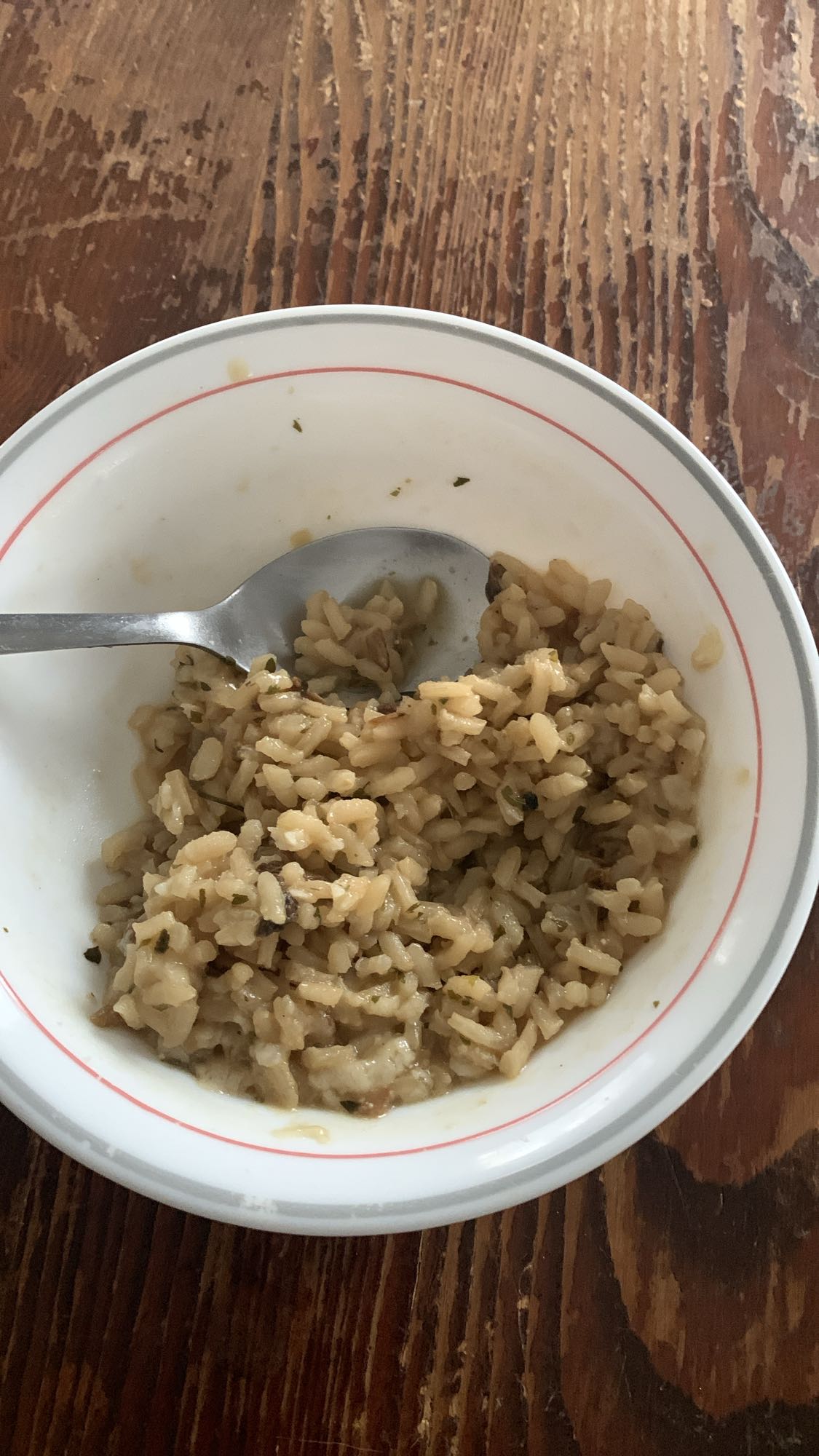 Riz aux champignons