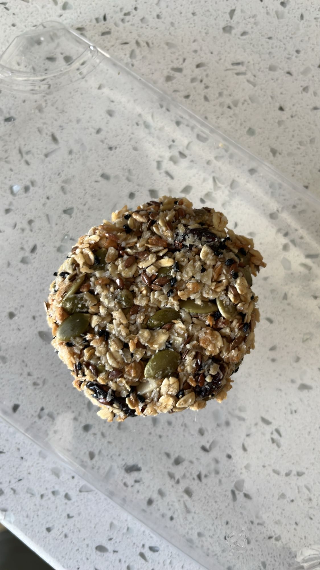 Seed and oat granola cookie