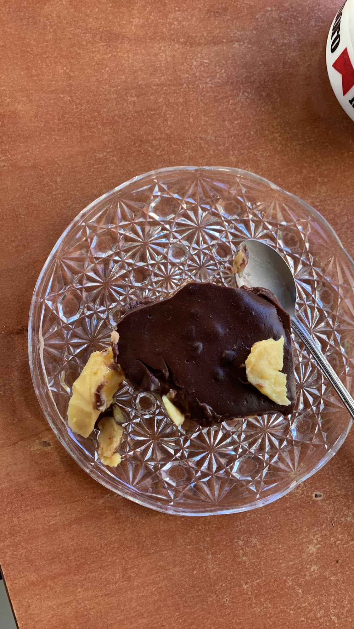 Chocolate custard slice