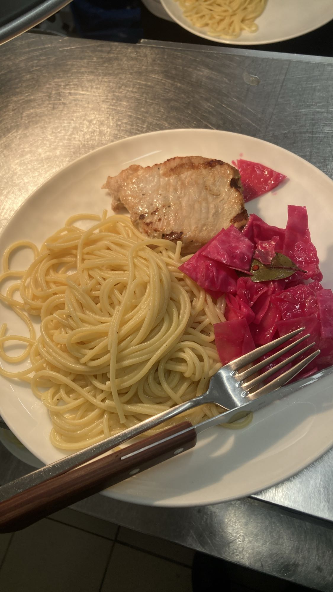 Pasta with Pork and Cabbage