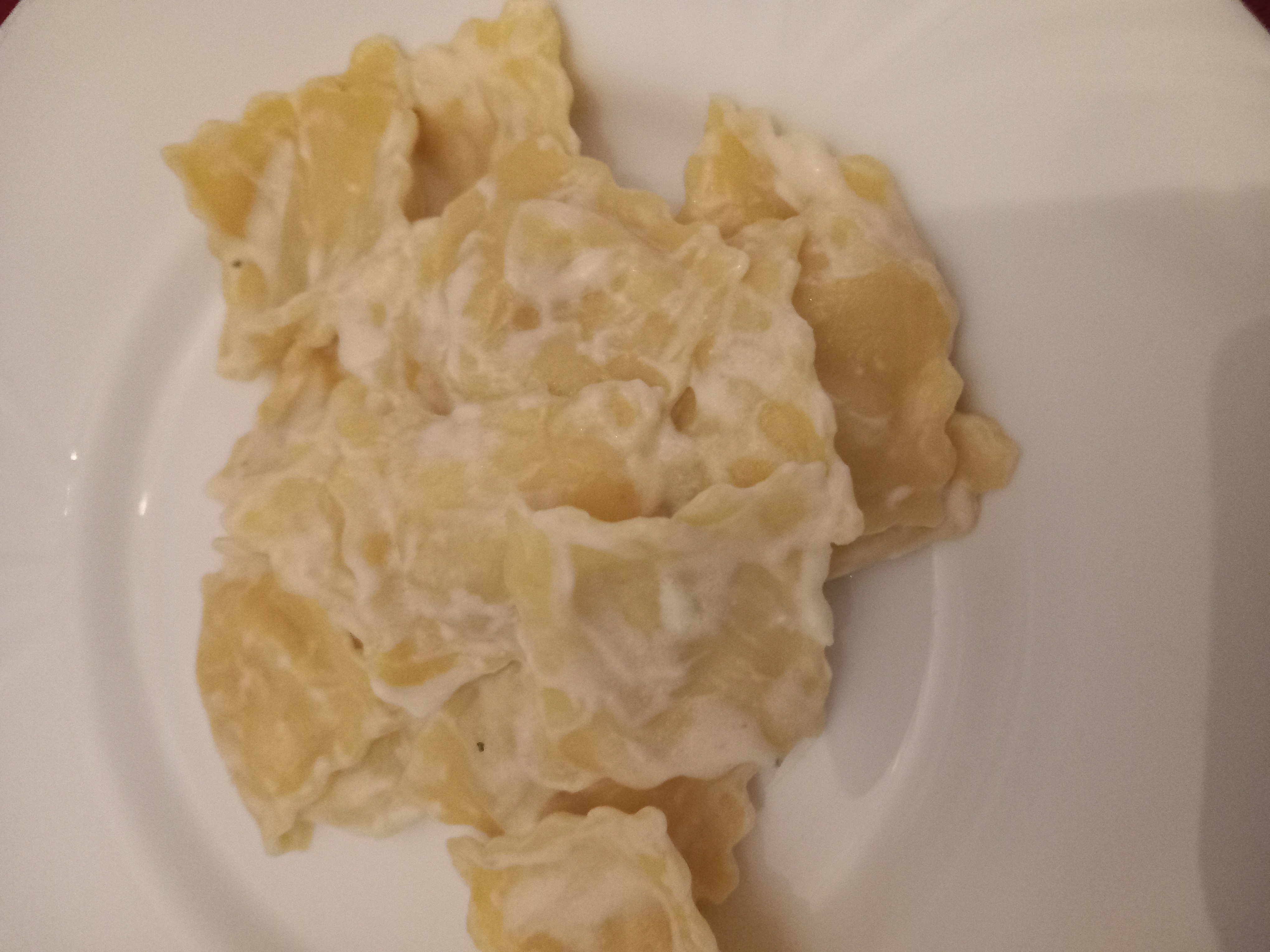 Raviolis à la crème
