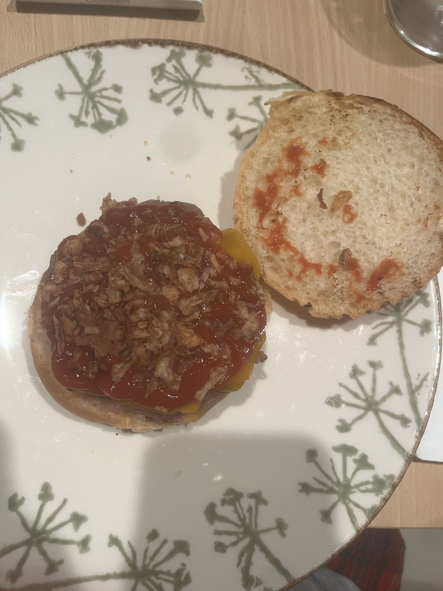 Hamburguesa con ketchup